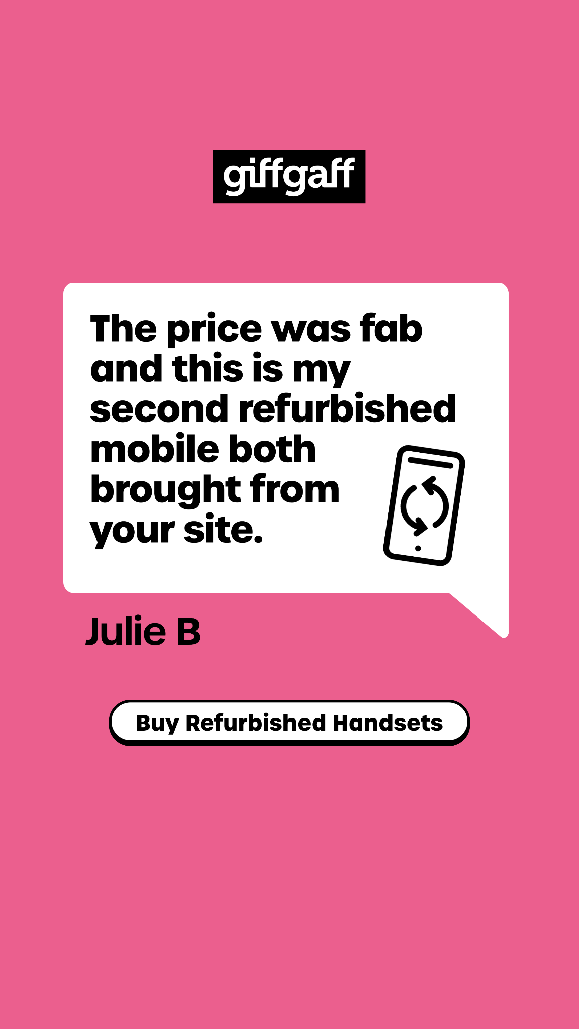 giffgaff Facebook ad