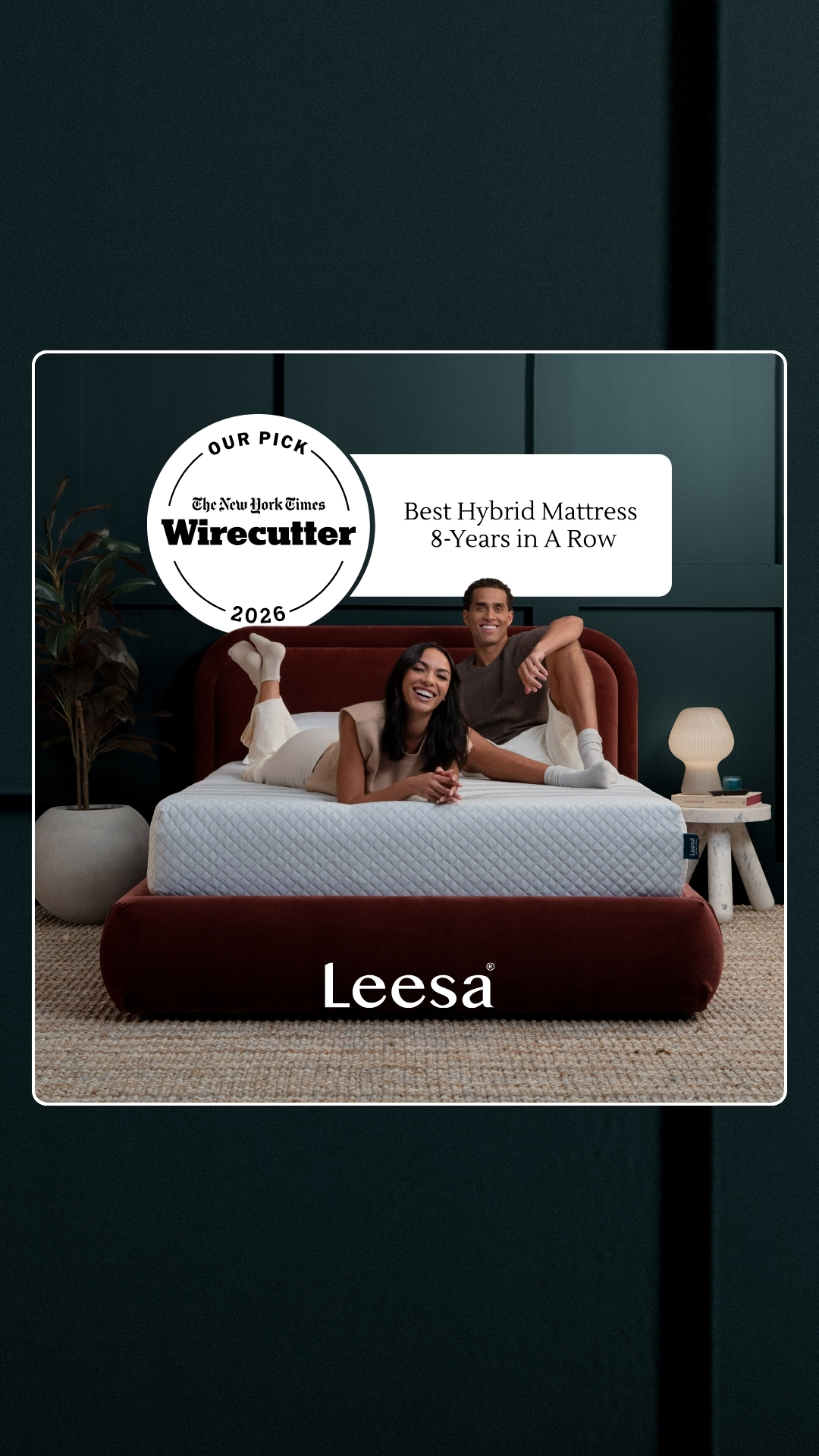 Leesa Facebook ad