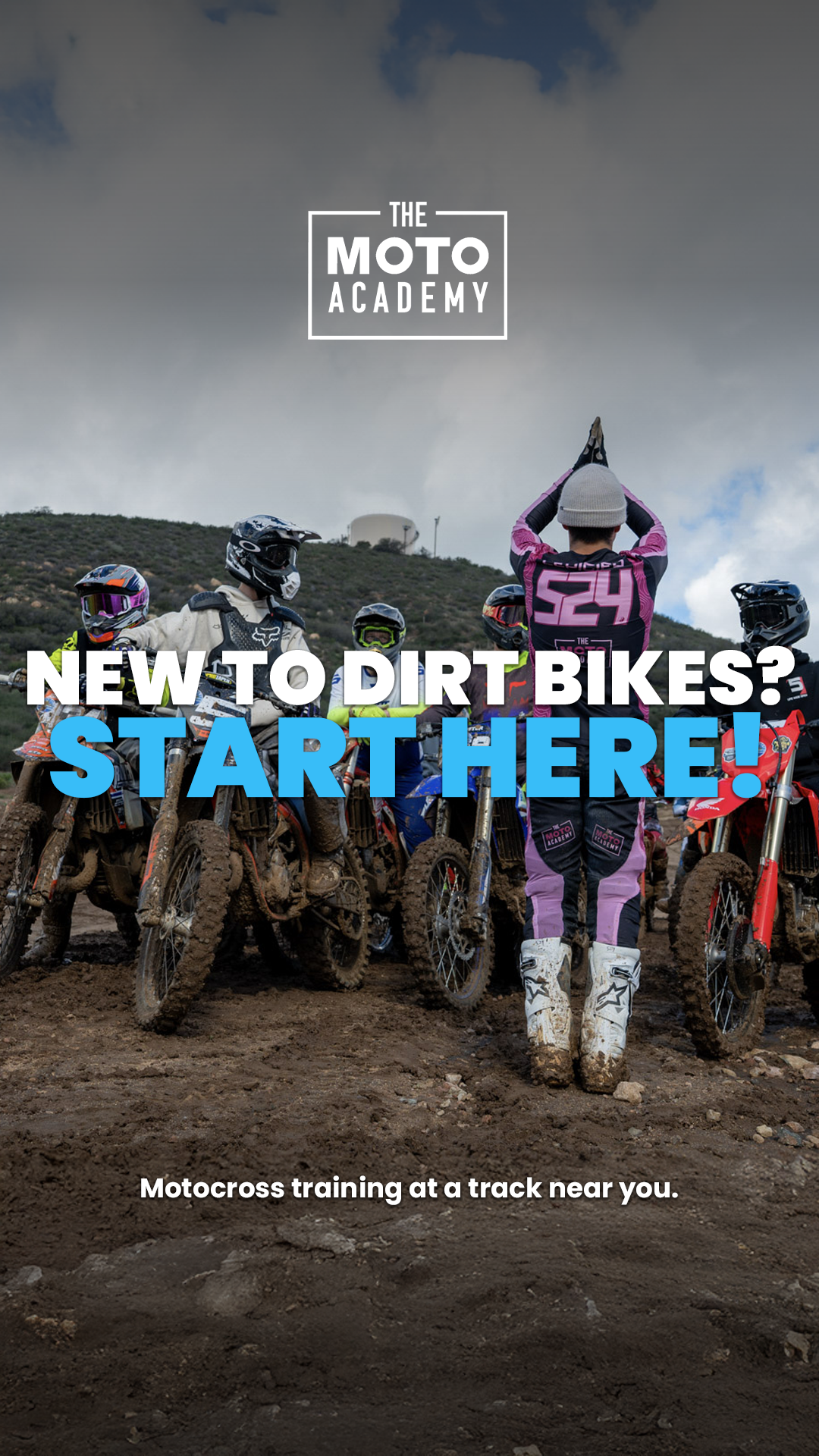 The Moto Academy Facebook ad: Your First Day On The Track