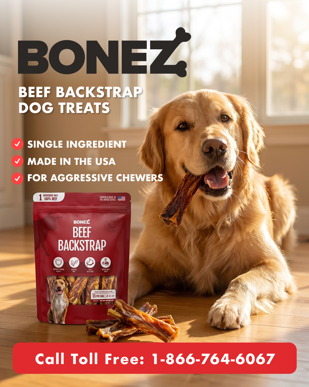 Bonez Treats Facebook ad