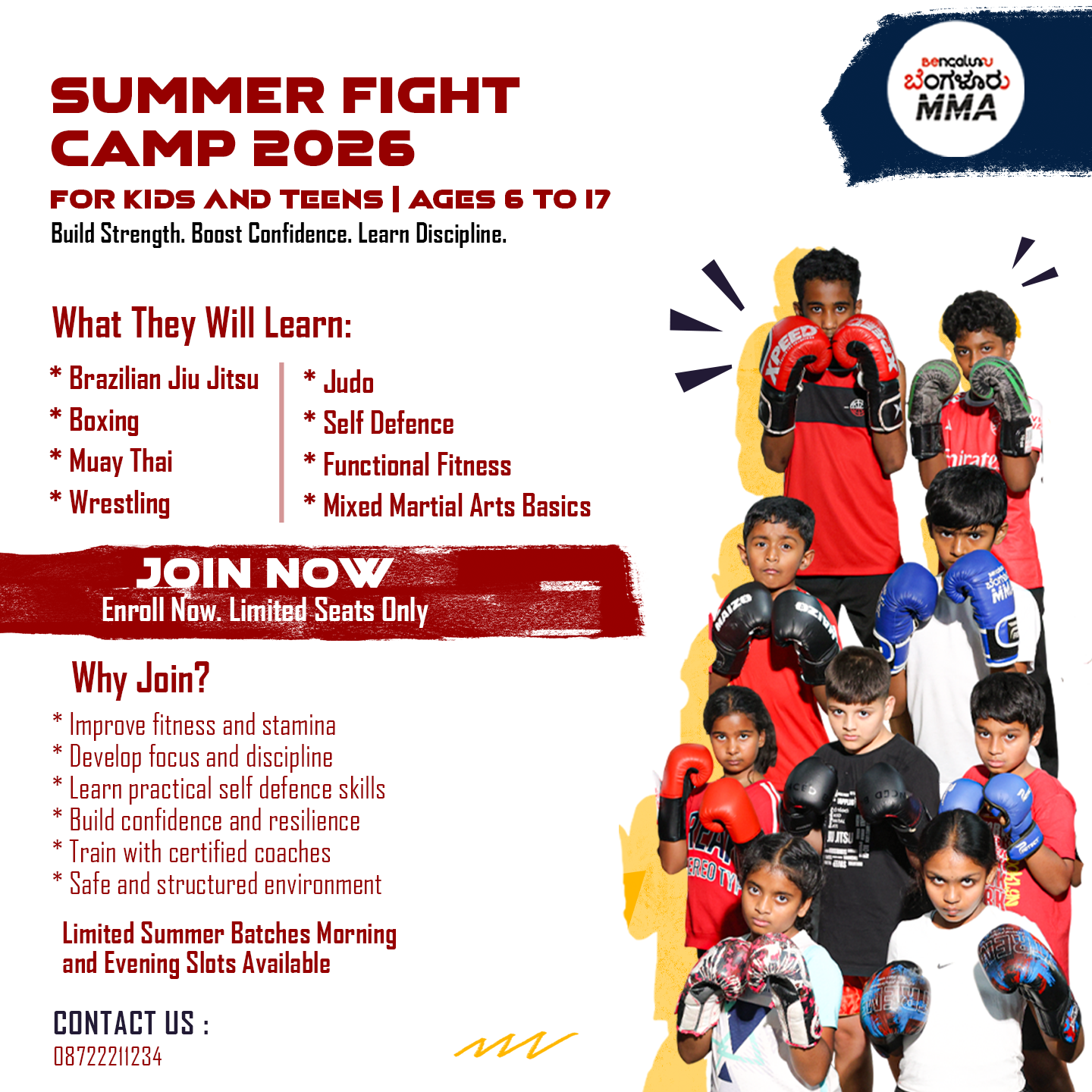 Bengaluru Mixed Martial Arts Facebook ad: Join the Star Legacy Gymnastics Summer Camp where kids…