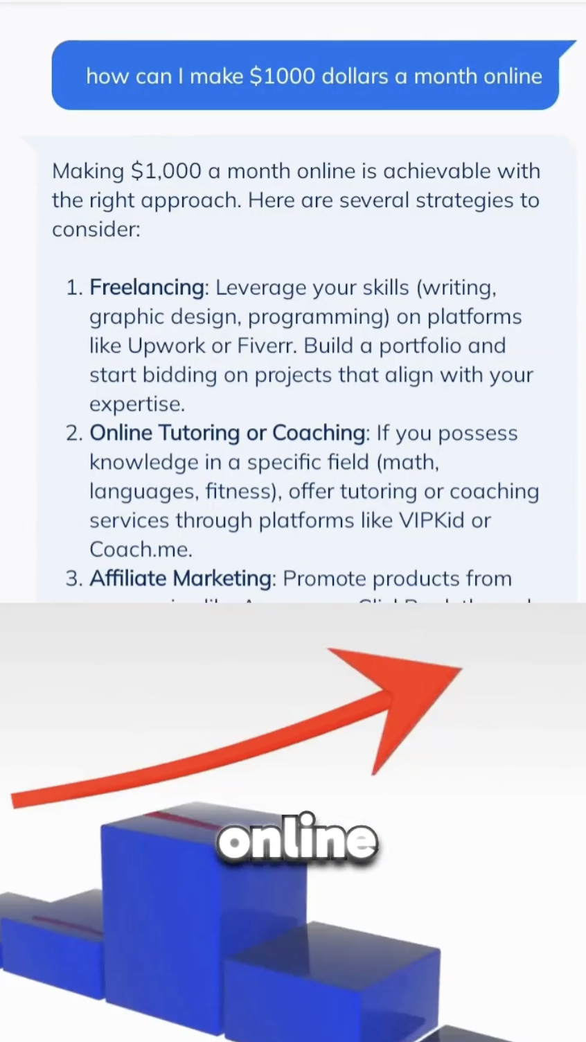 Ultra AI Chat Facebook ad: Try these prompts in UltraChat
