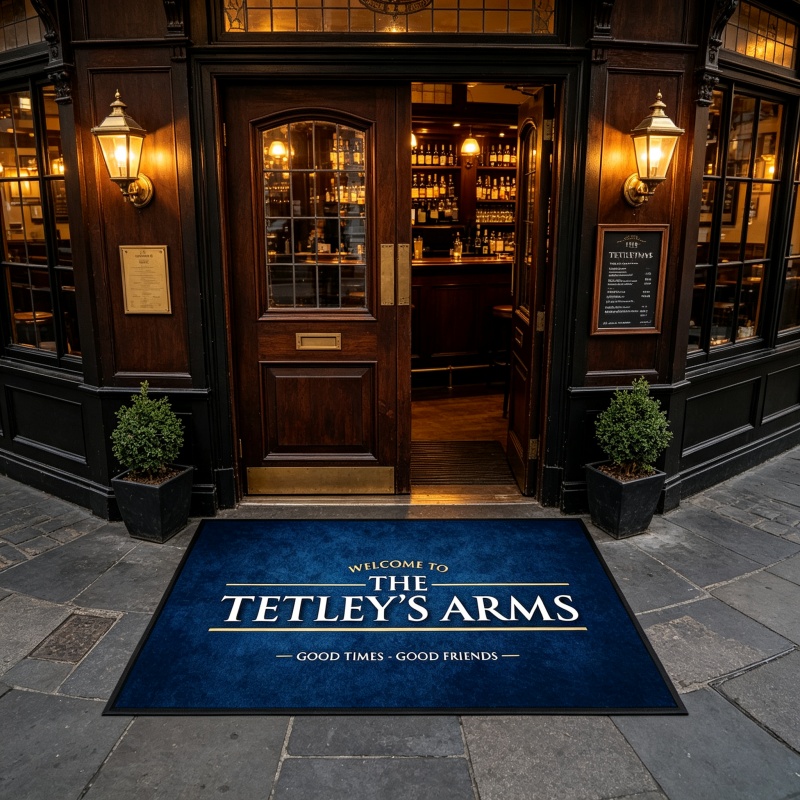 Yiroe.com Facebook ad: Custom pub entrance doormat