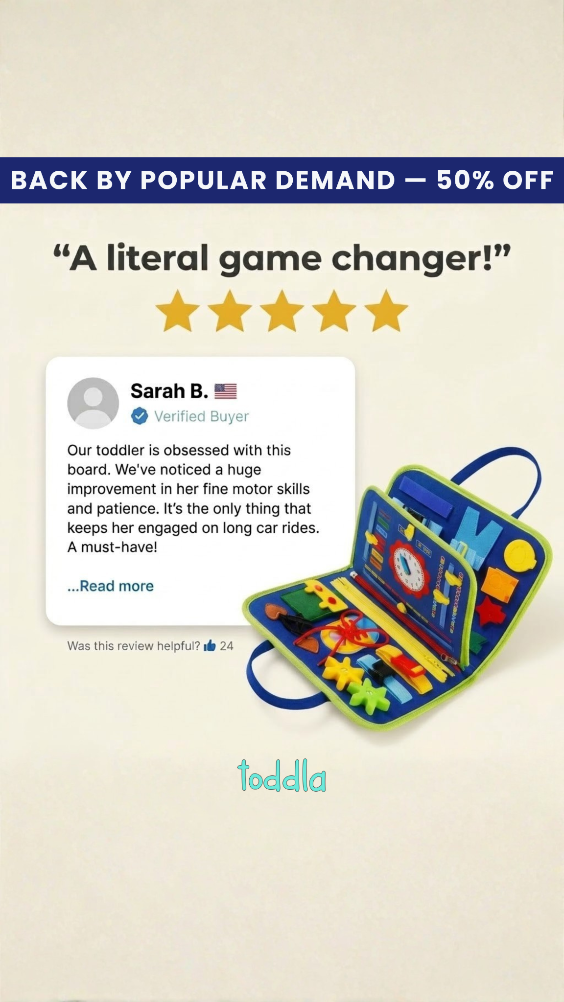 toddla.co Facebook ad