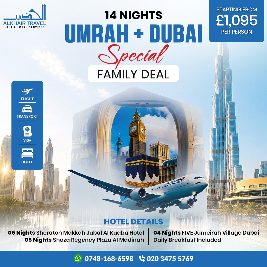 AlKhair Travel Facebook ad: FREE Date Changes & Cancellations