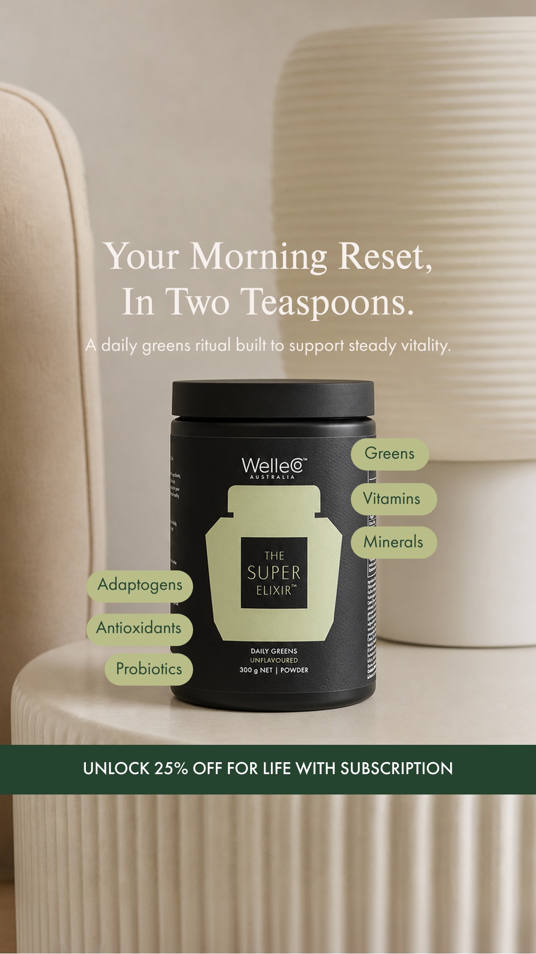 WelleCo Facebook ad