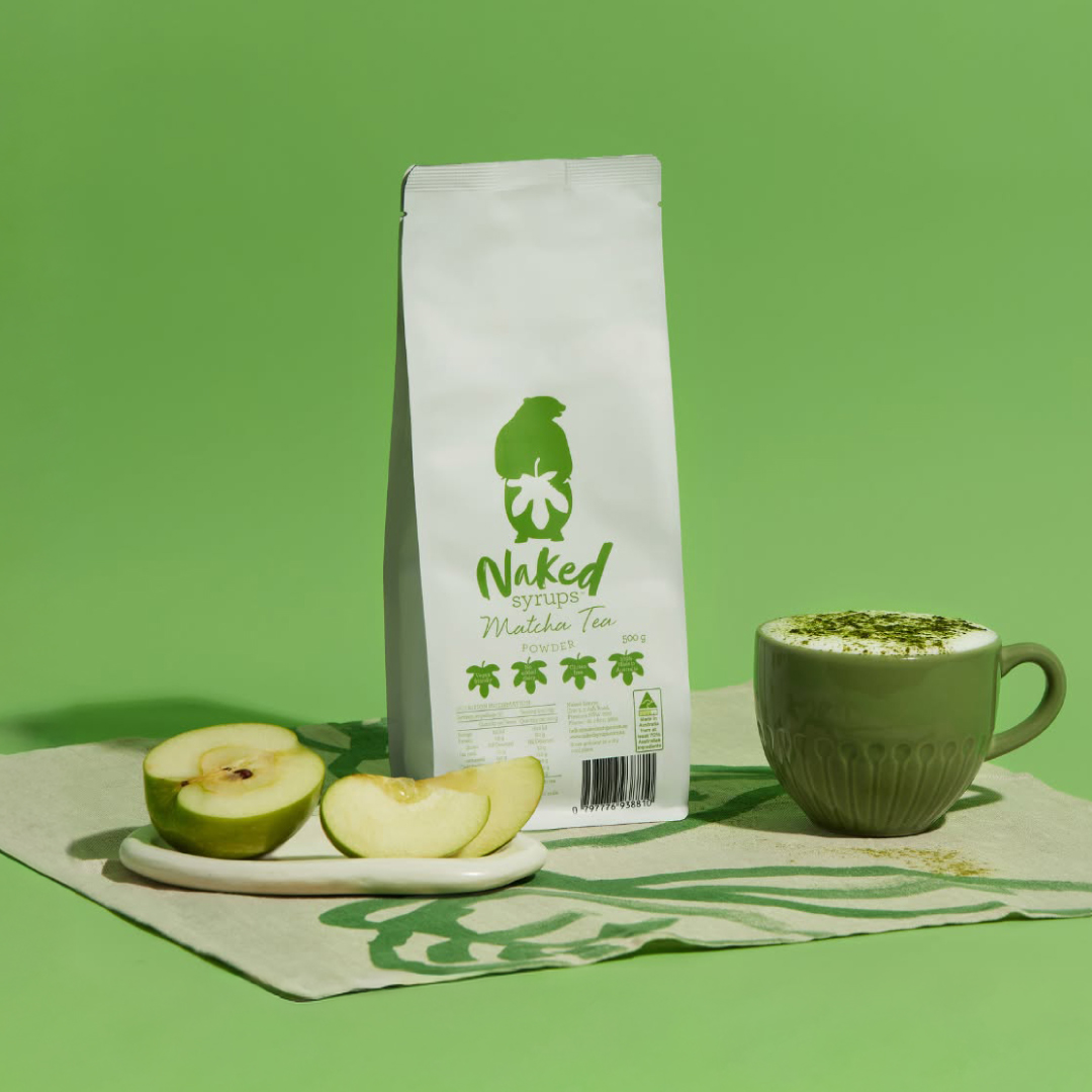 Naked Syrups Facebook ad: Naked Syrups Matcha Powder, Vibrant & Fresh