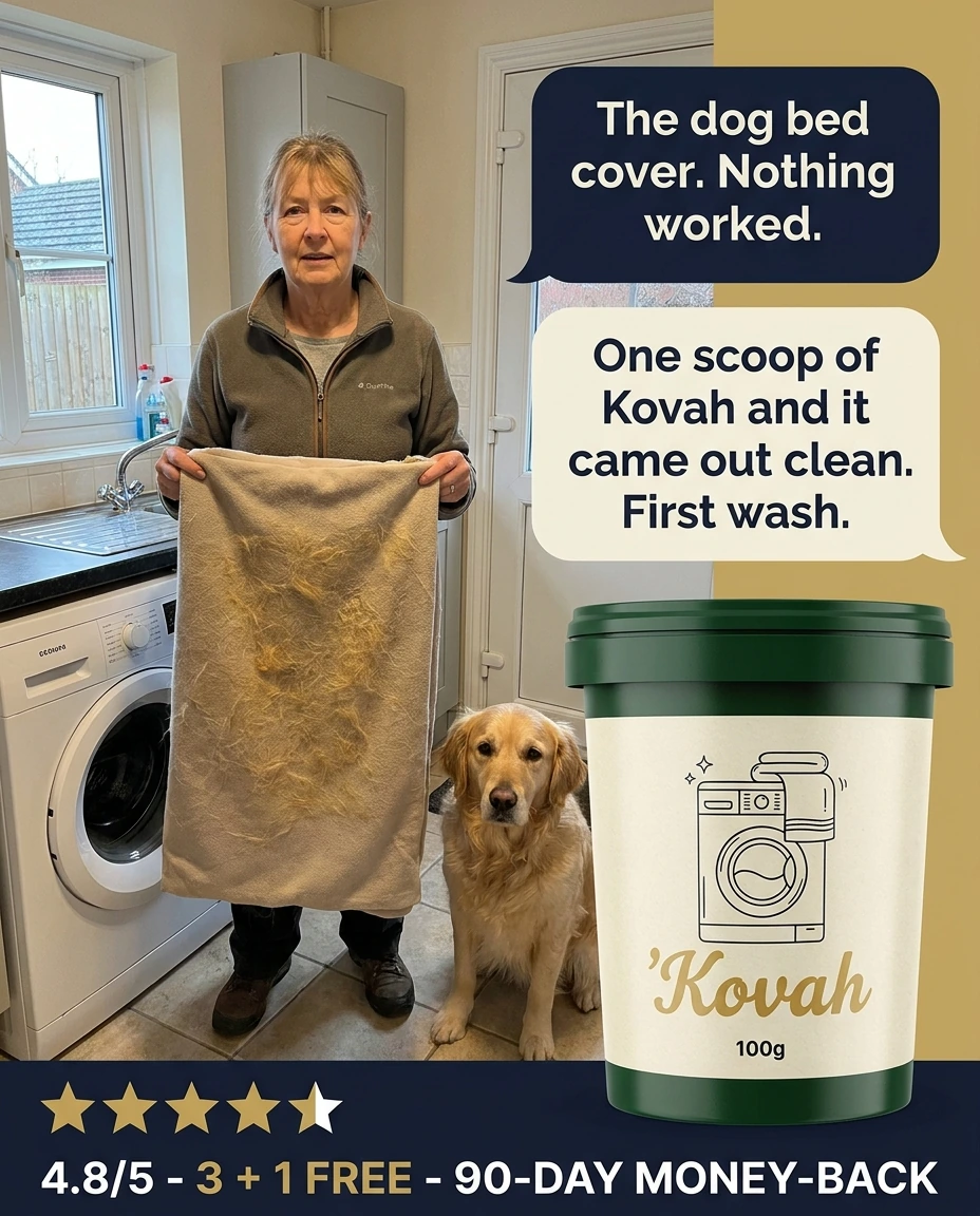 Kovah Facebook ad: One scoop. One wash. Every hair gone.