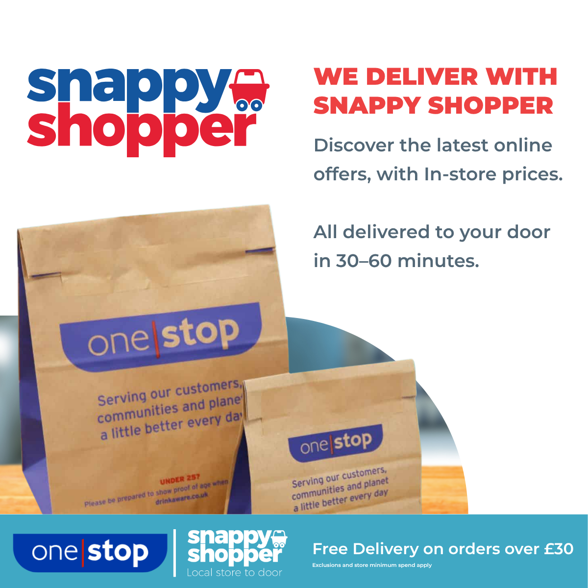 One Stop Facebook ad: Order online now