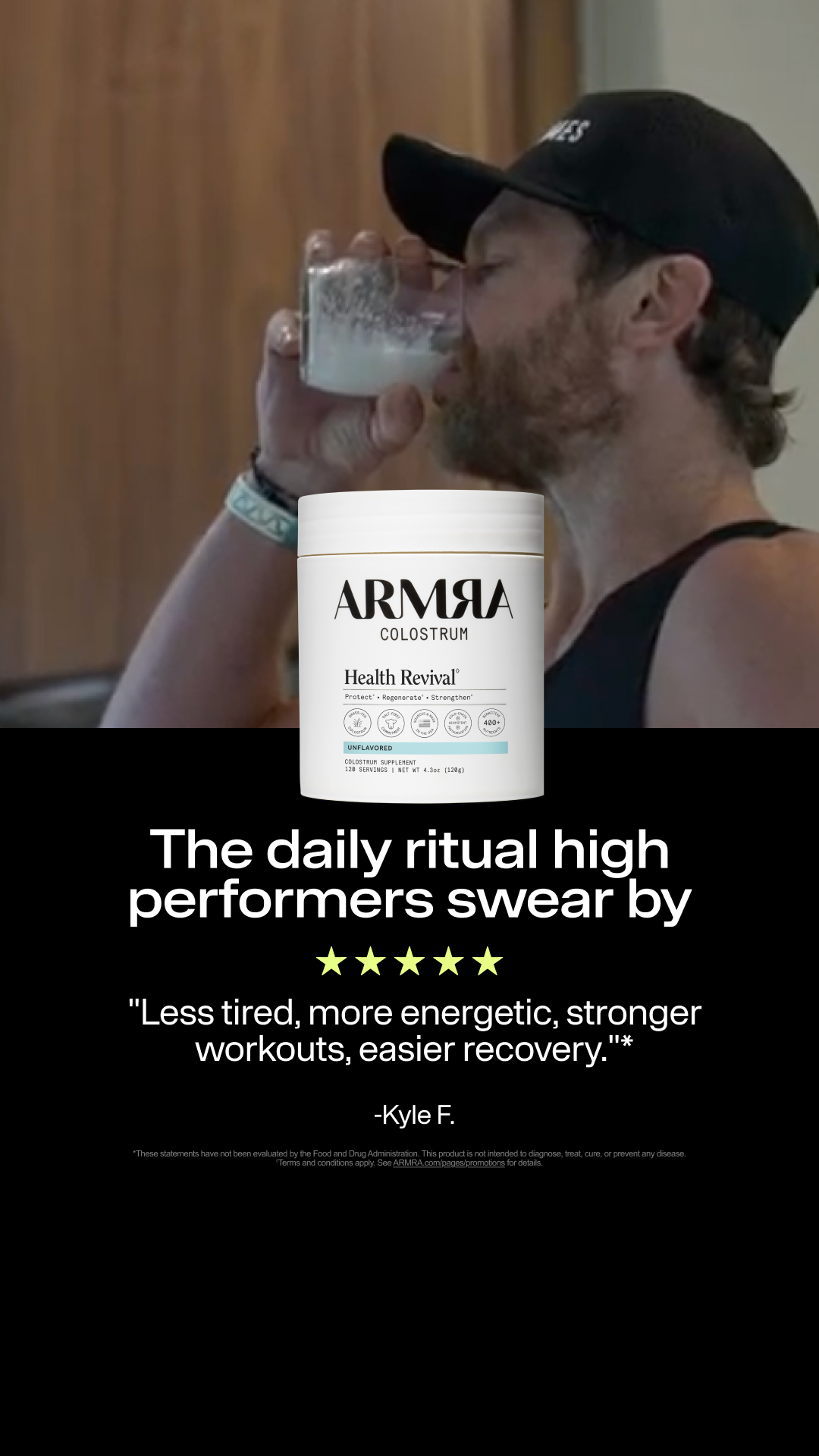 ARMRA Facebook ad