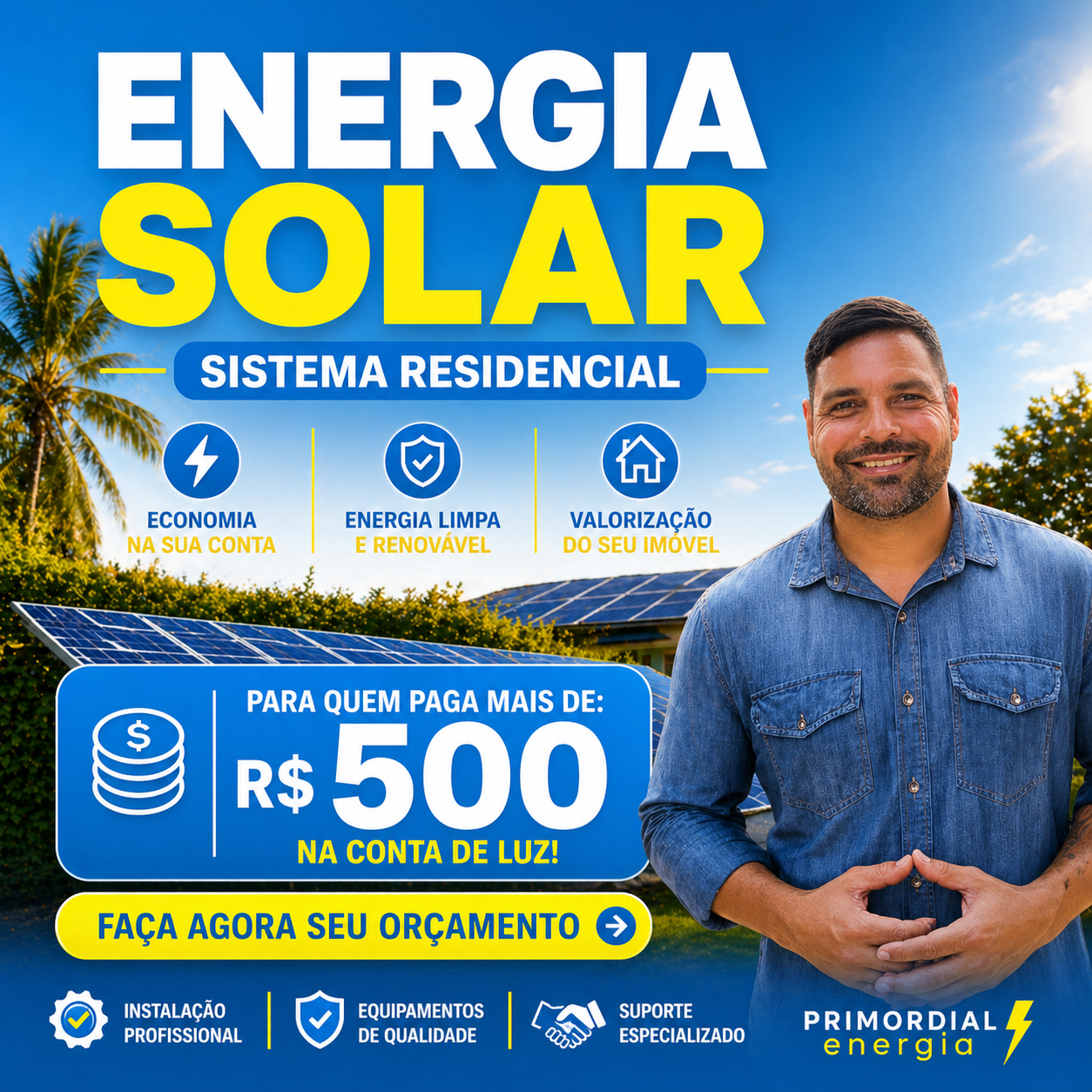 Primordial Energia Facebook ad: ORÇAMENTO IMEDIATO