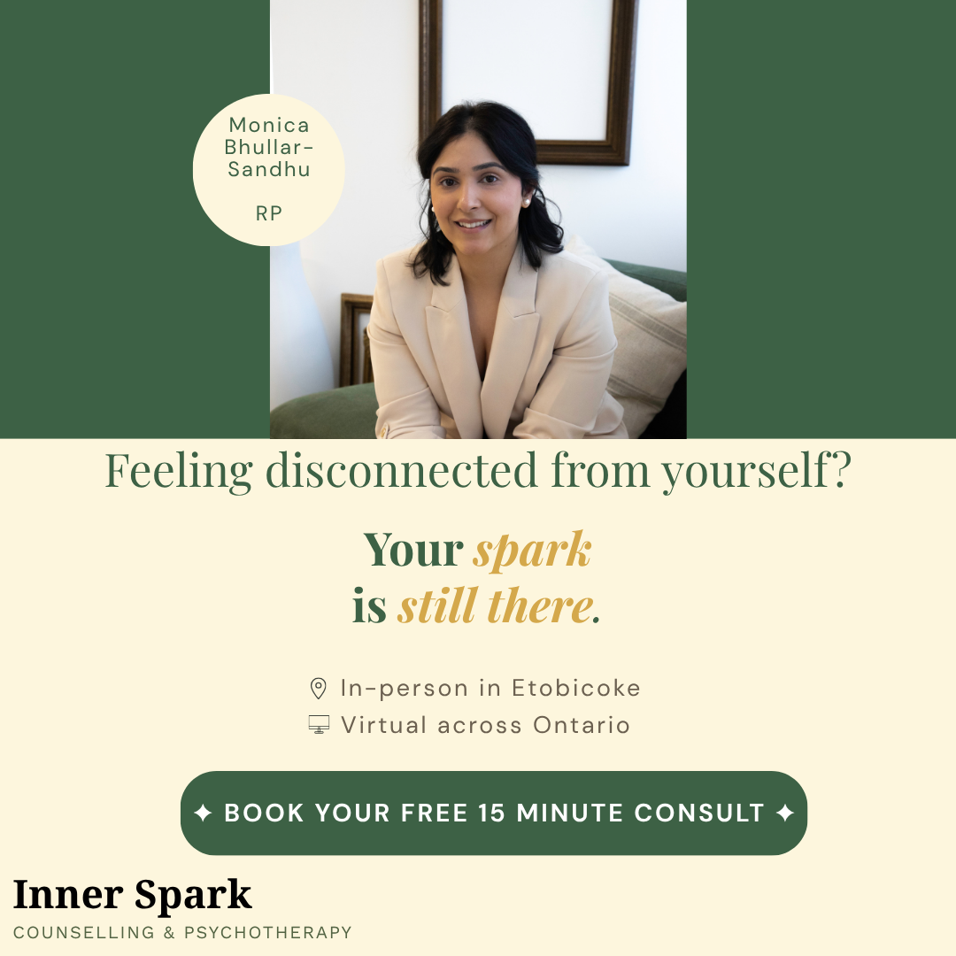 Inner Spark Counselling & Psychotherapy Facebook ad from May 19, 2026