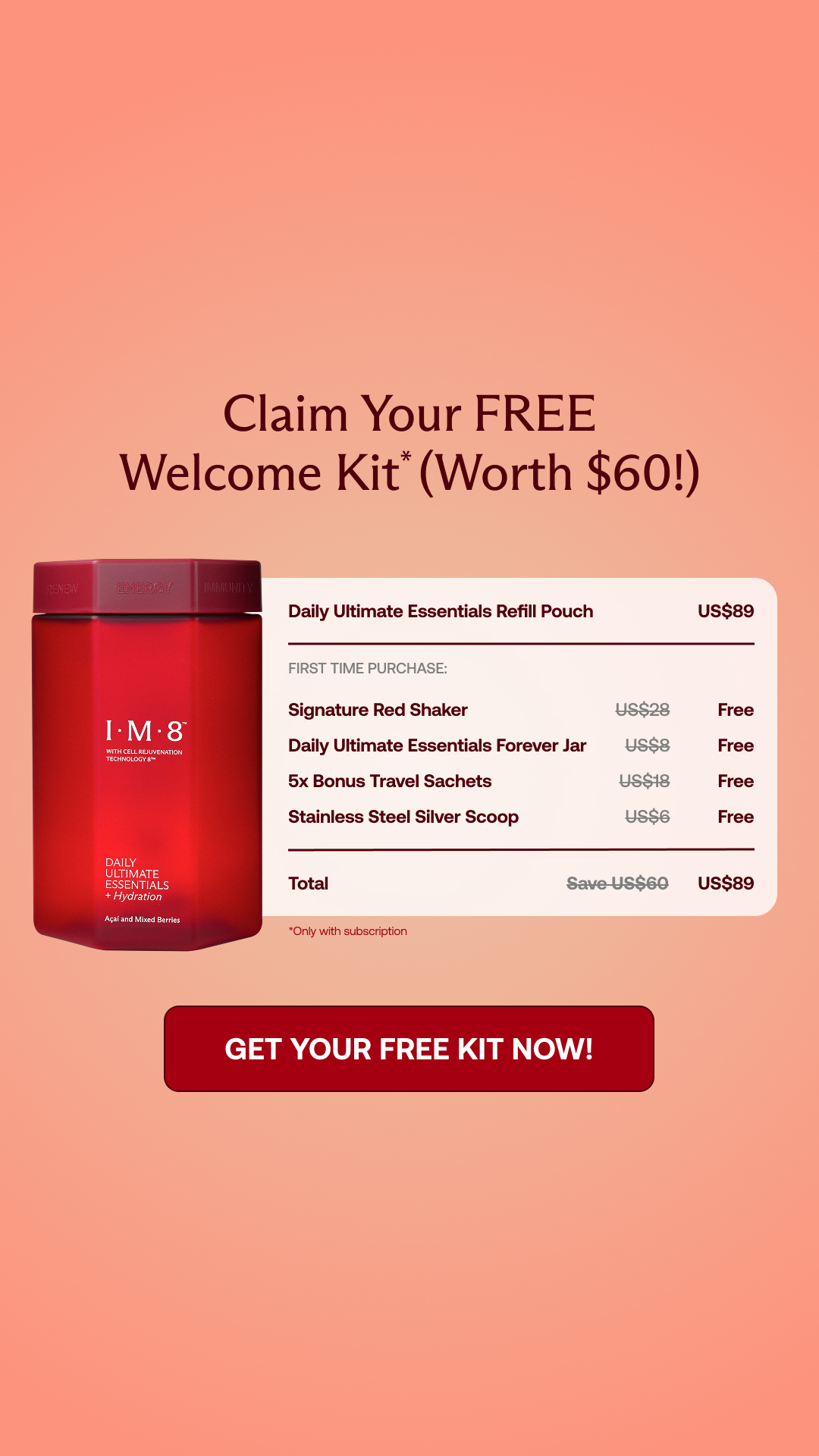 IM8 Health Facebook ad