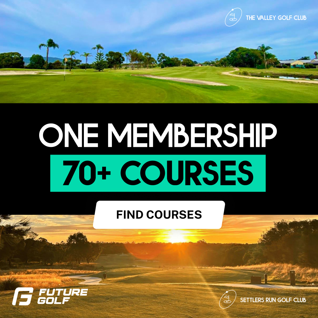Future Golf Facebook ad: Golf memberships from $27.95 per month