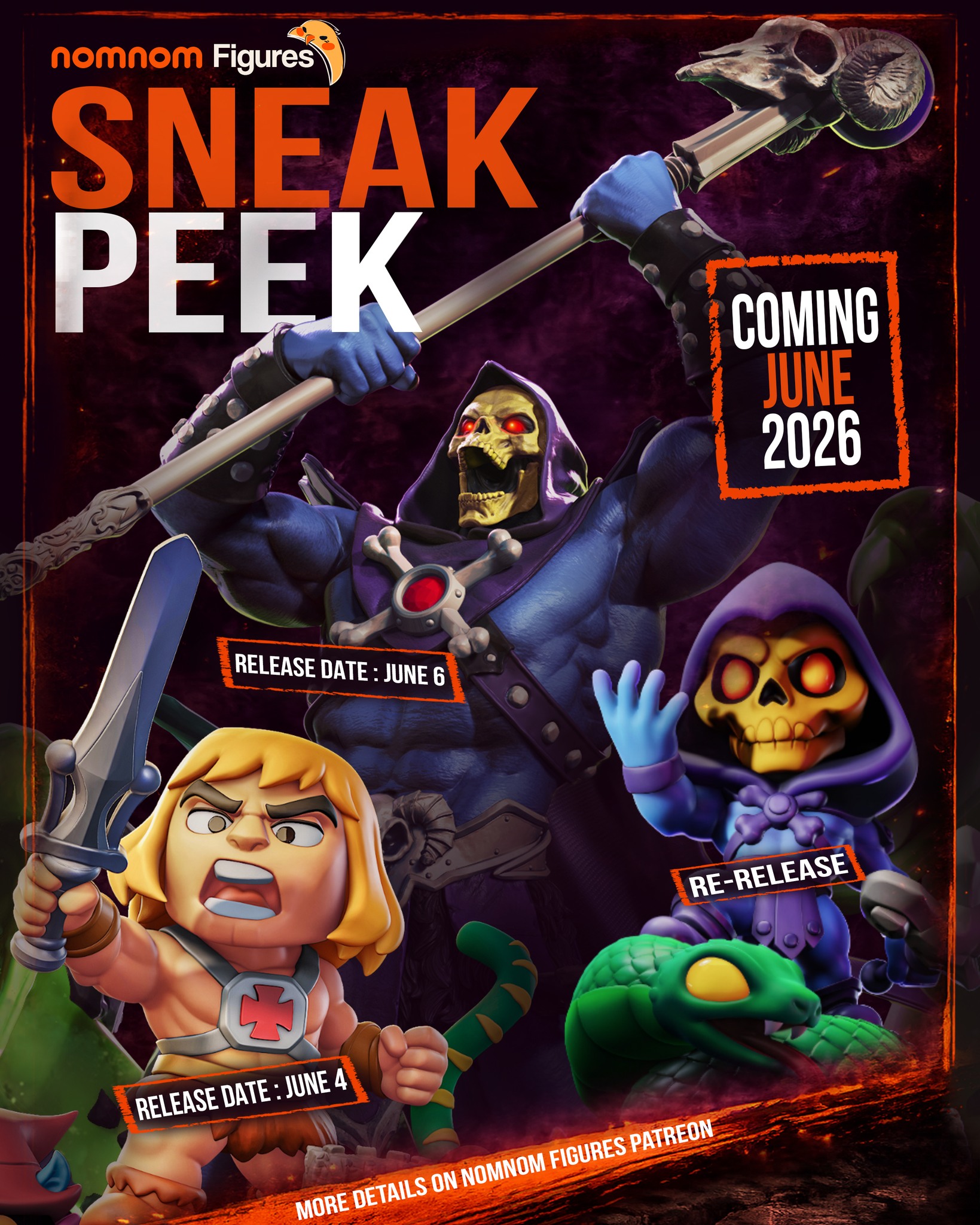Nomnom Figures 2.0 Facebook ad: Sneak Peek: June Extra Model!