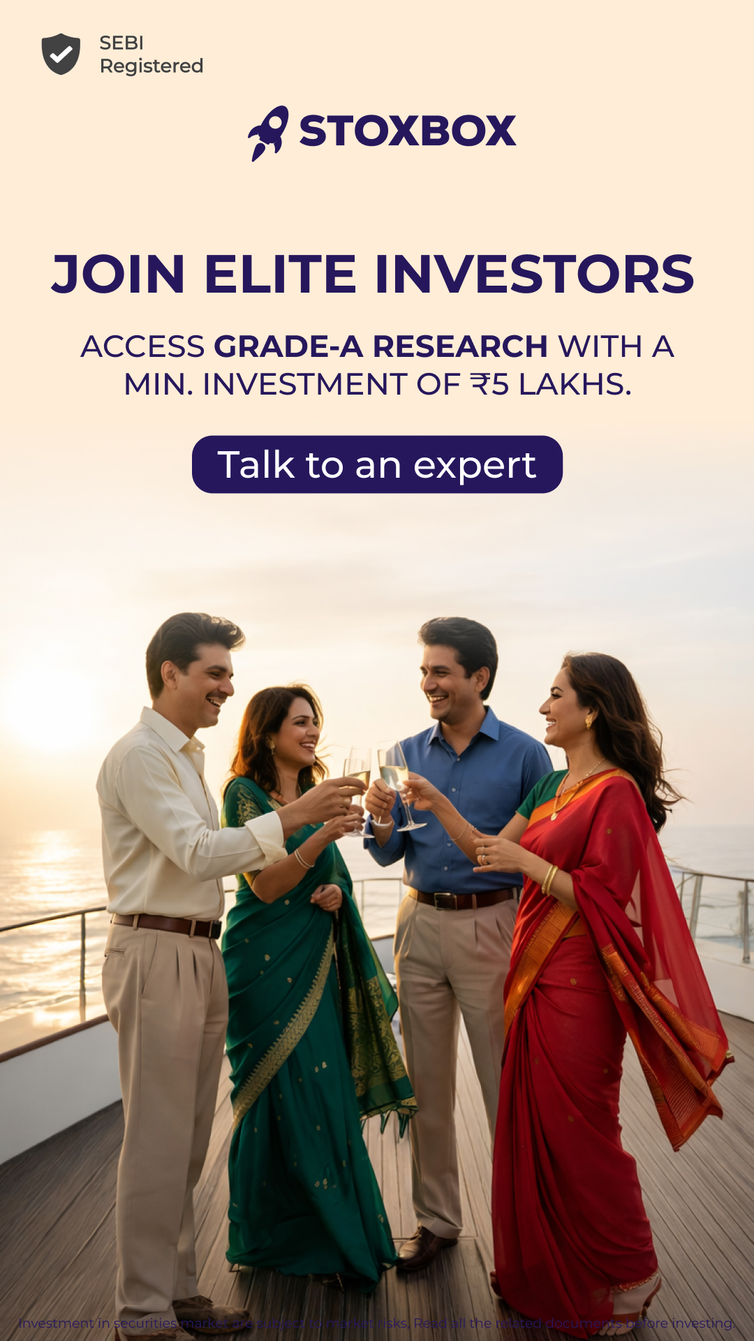 Stoxboxin Facebook ad: Speak To An Advisor