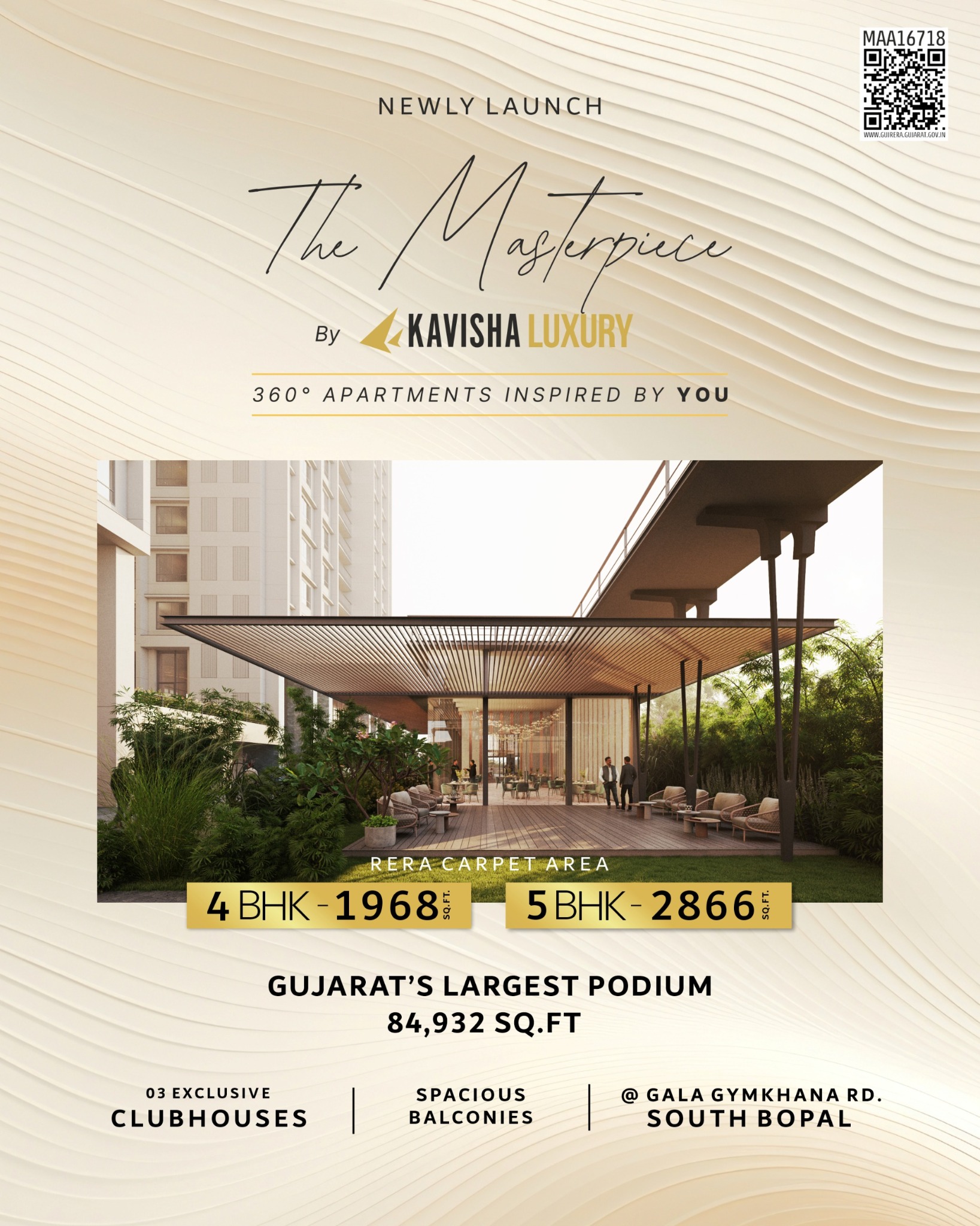 Kavisha Group Facebook ad: Pre-Launch: 4-5 BHK Majestic Homes at South Bopal - Gala…