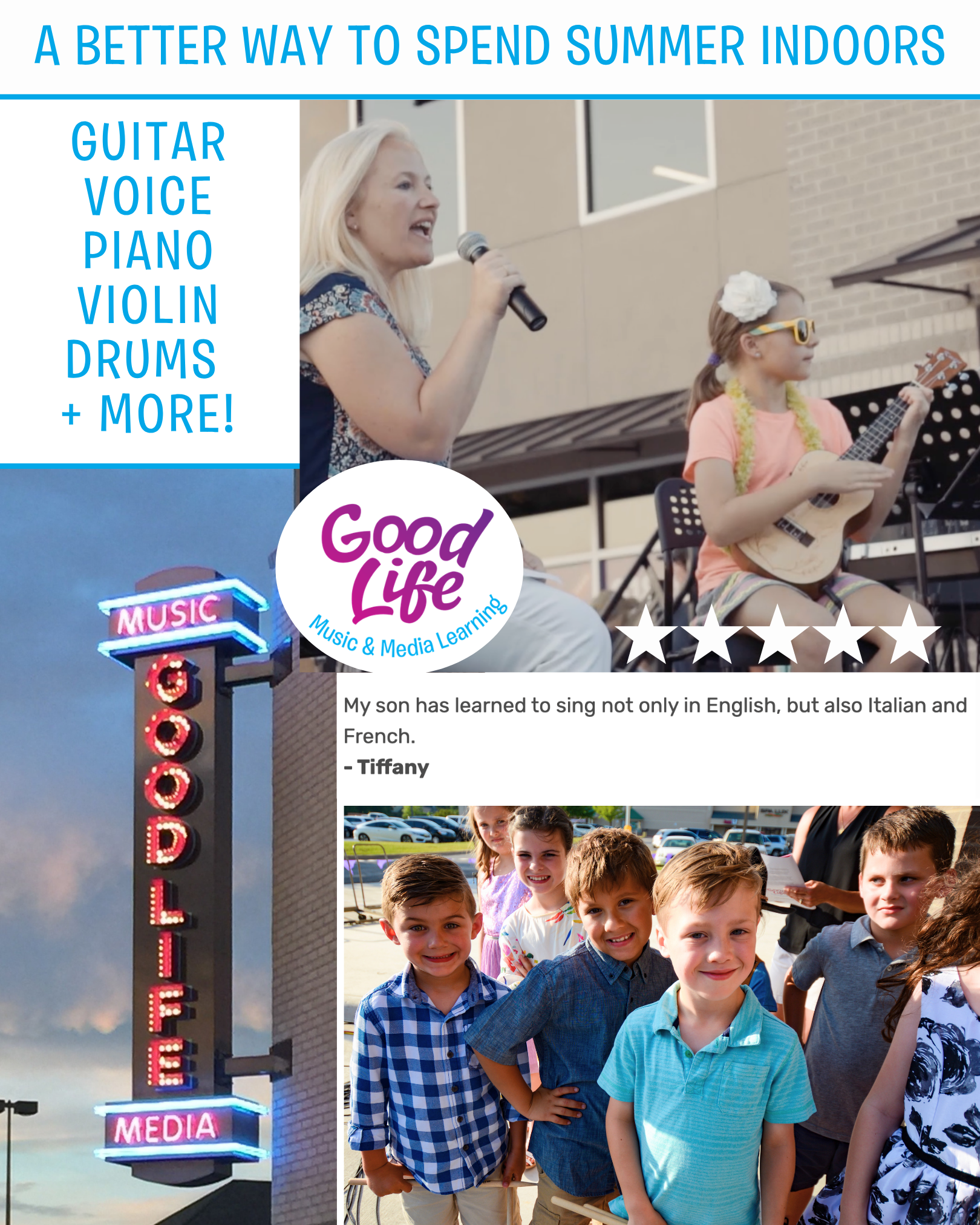Good Life Music & Media Learning Facebook ad