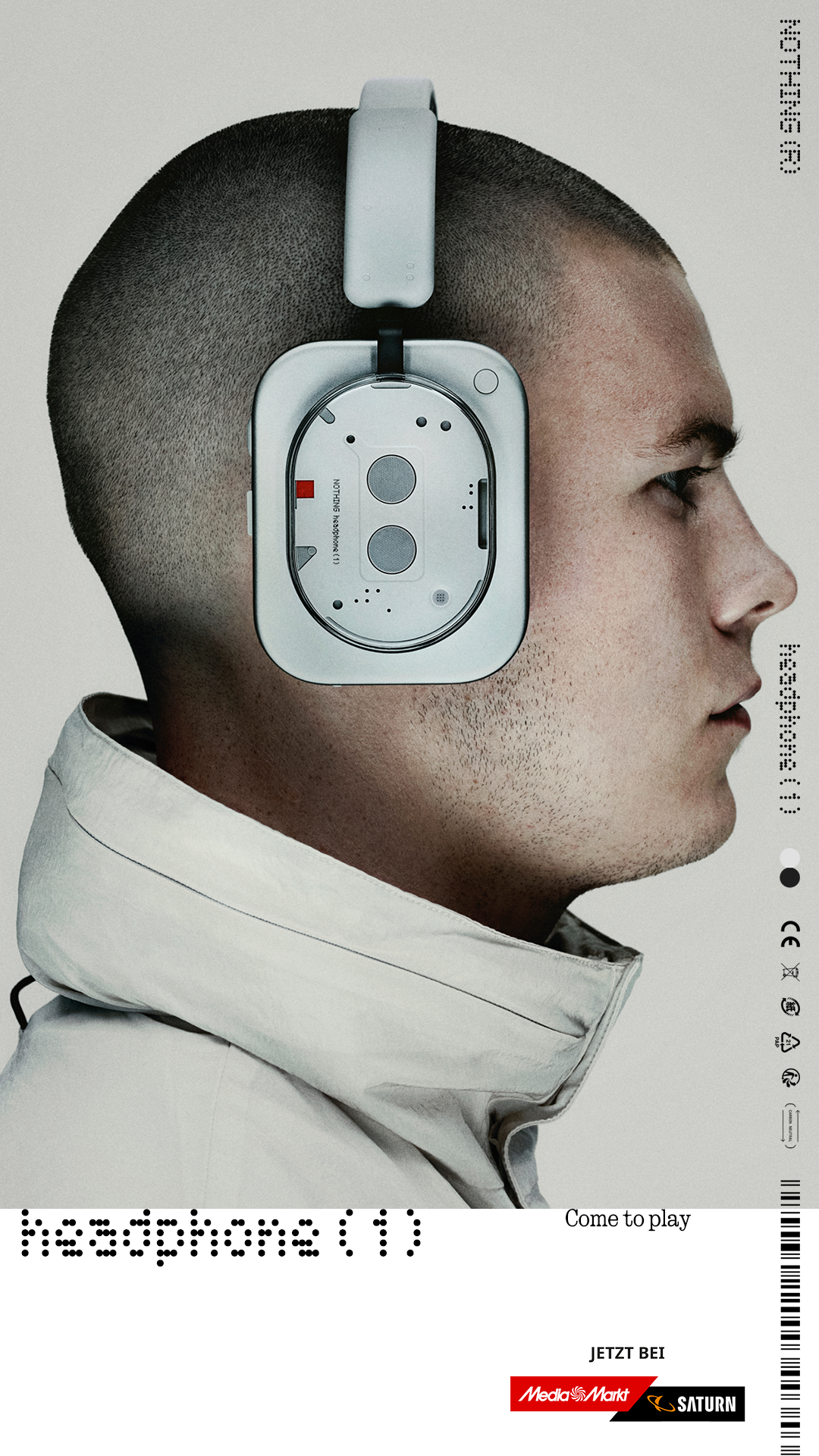 Nothing Technology Facebook ad: Premium Sound. Jetzt 100 € sparen.