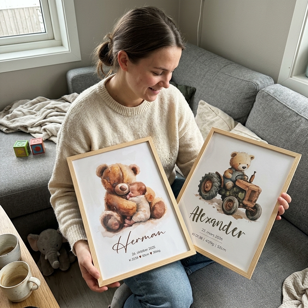 Veggpryd Facebook ad: Perfekt gave til dåp eller nyfødt