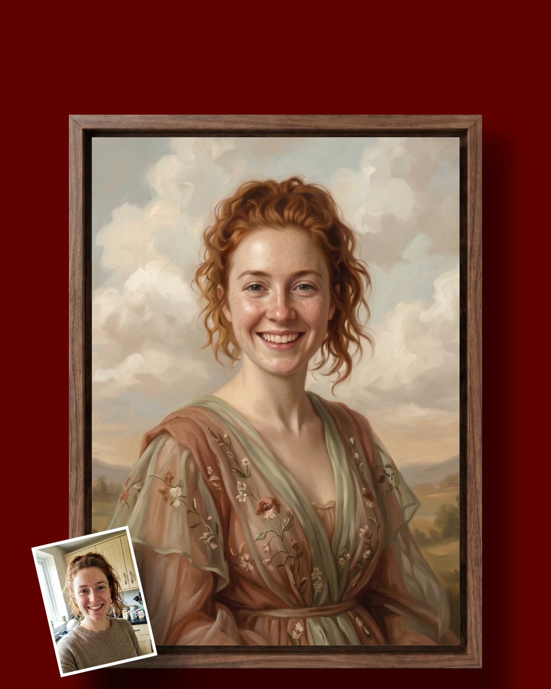 Turn Me Royal Facebook ad: Your family's wild west legend, painted forever.