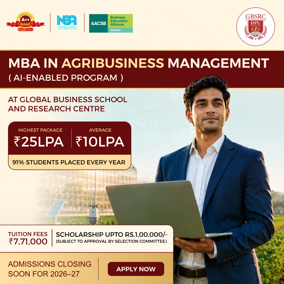 Dr DY Patil Vidyapeeth, Global Business School & Research Centre Facebook ad: Admissions Closing Soon for 2026-27