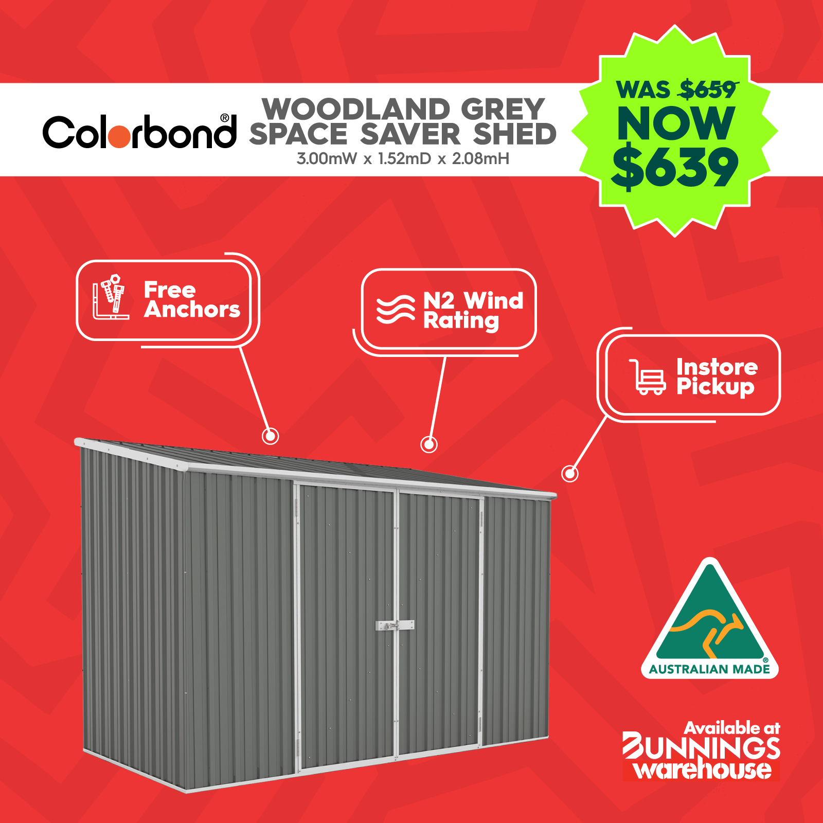 Absco Sheds Facebook ad