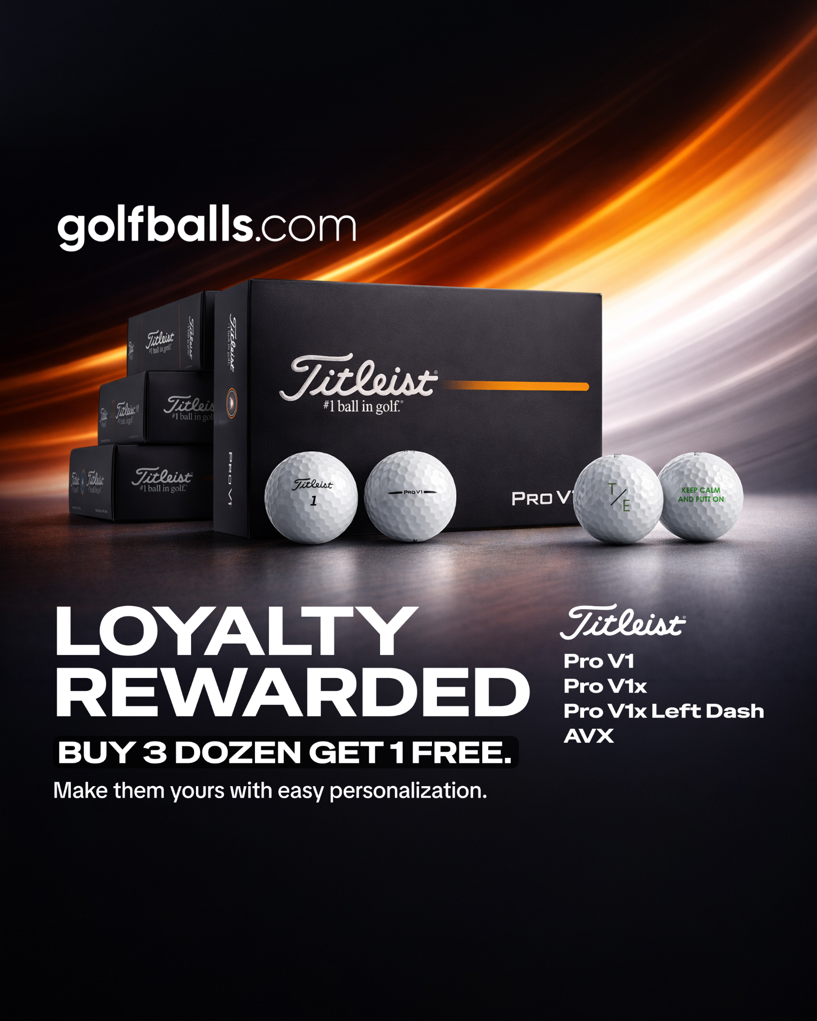 Golfballs.com Facebook ad
