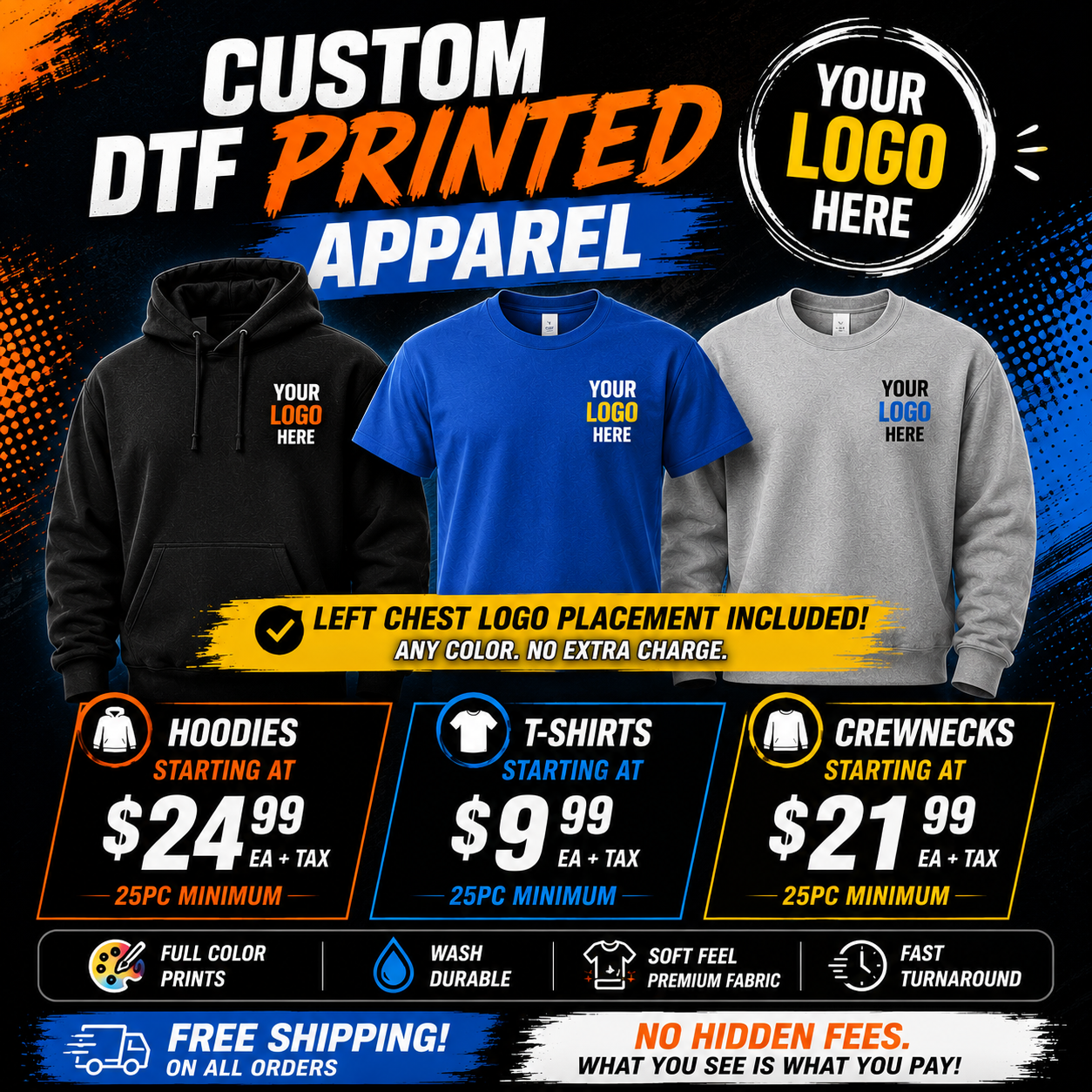 Custom Stylez Facebook ad: Custom T-Shirt Printing
