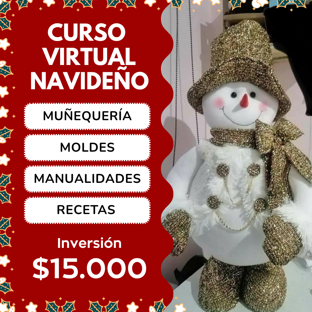 Navidad Creativa Facebook ad: CURSO VIRTUAL