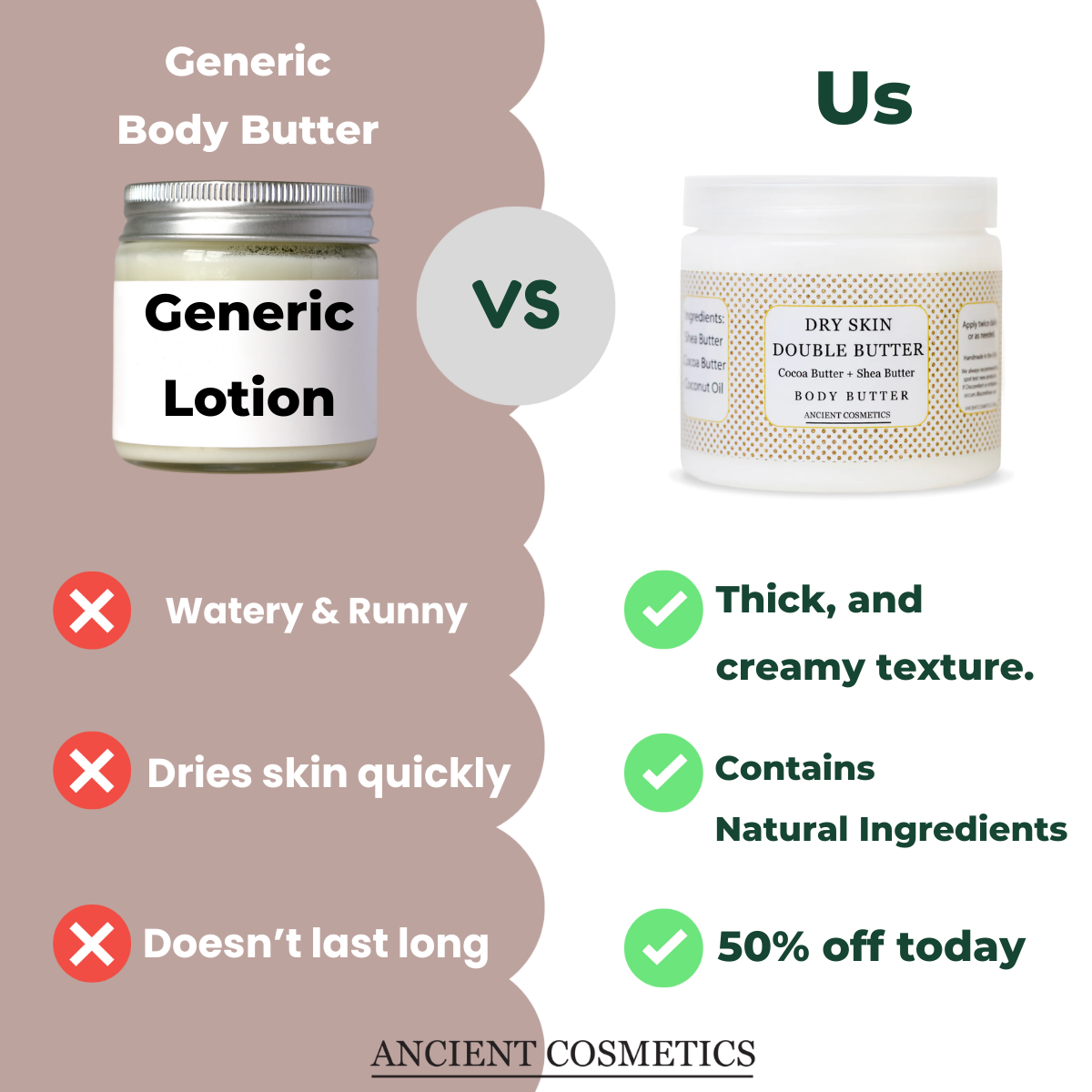 Ancient Cosmetics Facebook ad