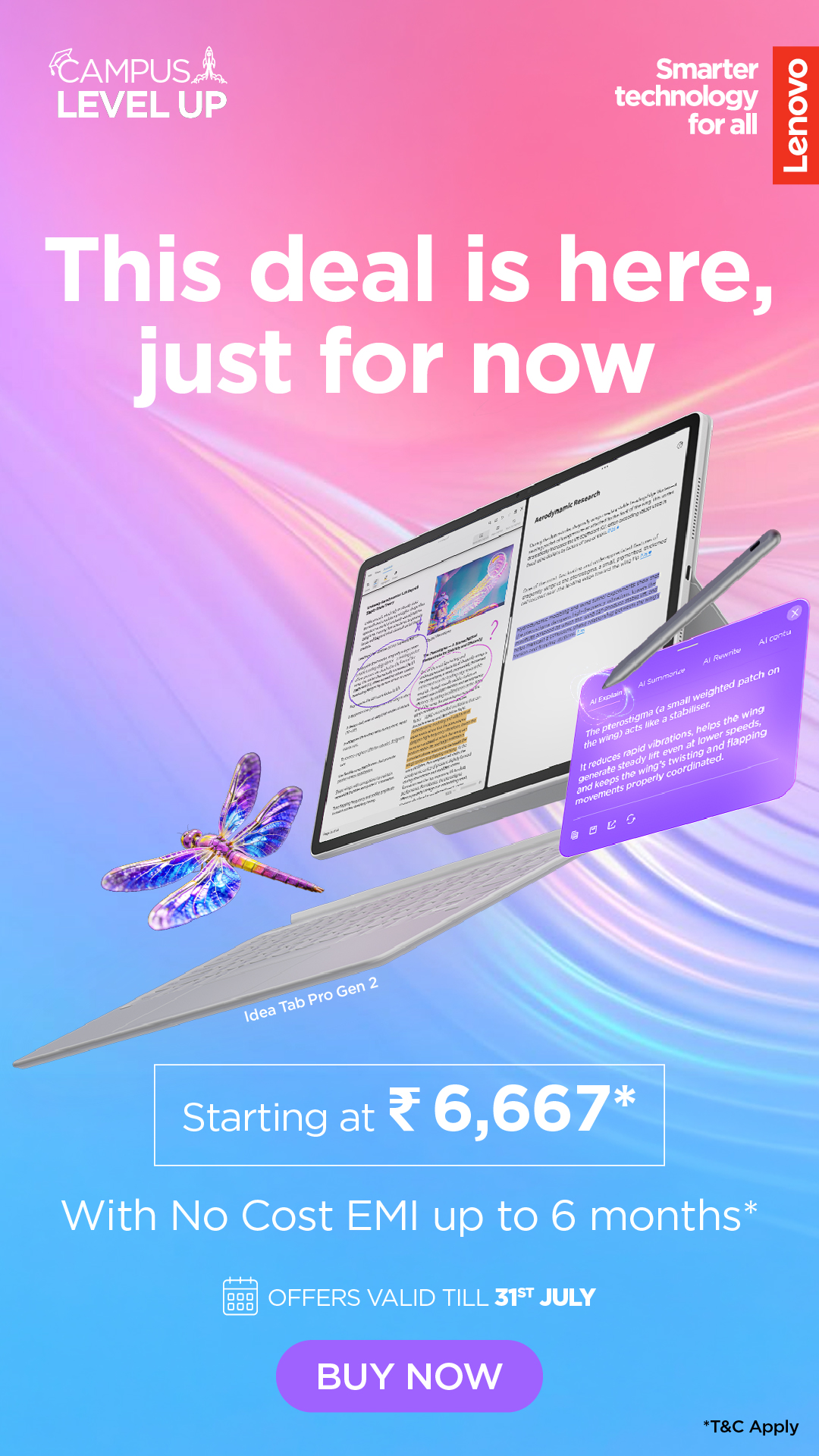Lenovo India Facebook ad