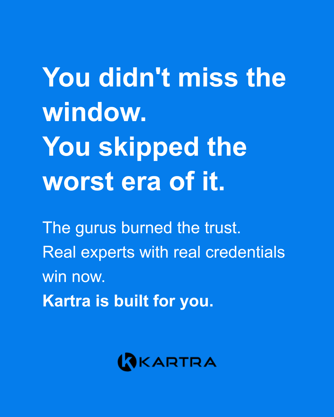 Kartra Facebook ad