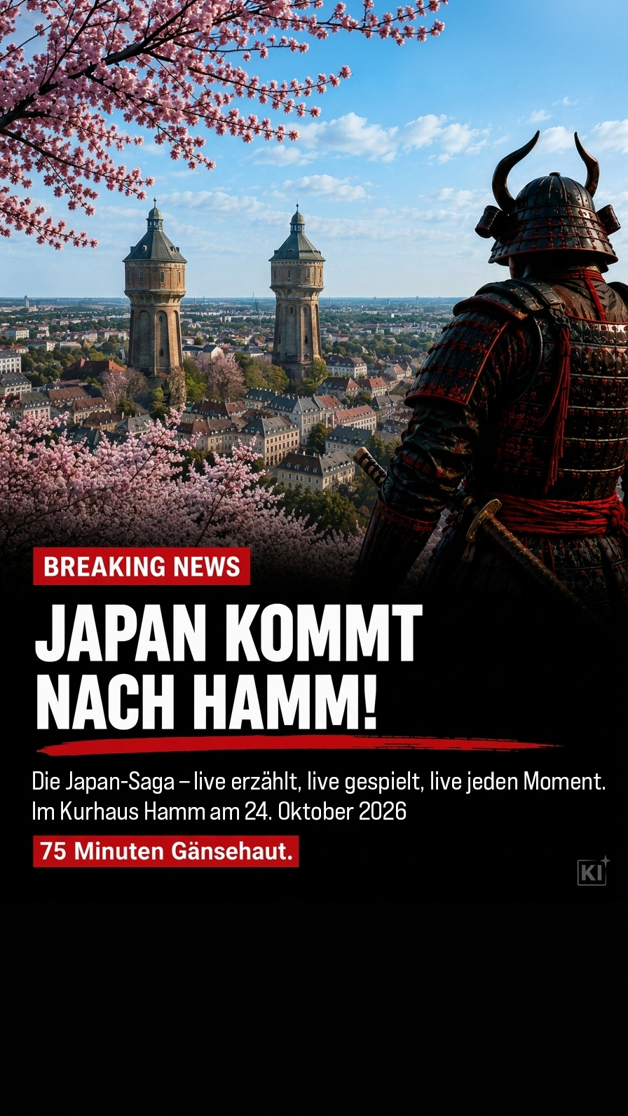 Dreamlight Concert Facebook ad: Japan, Die Saga einer Nation | Live-Erzählung in Hamm