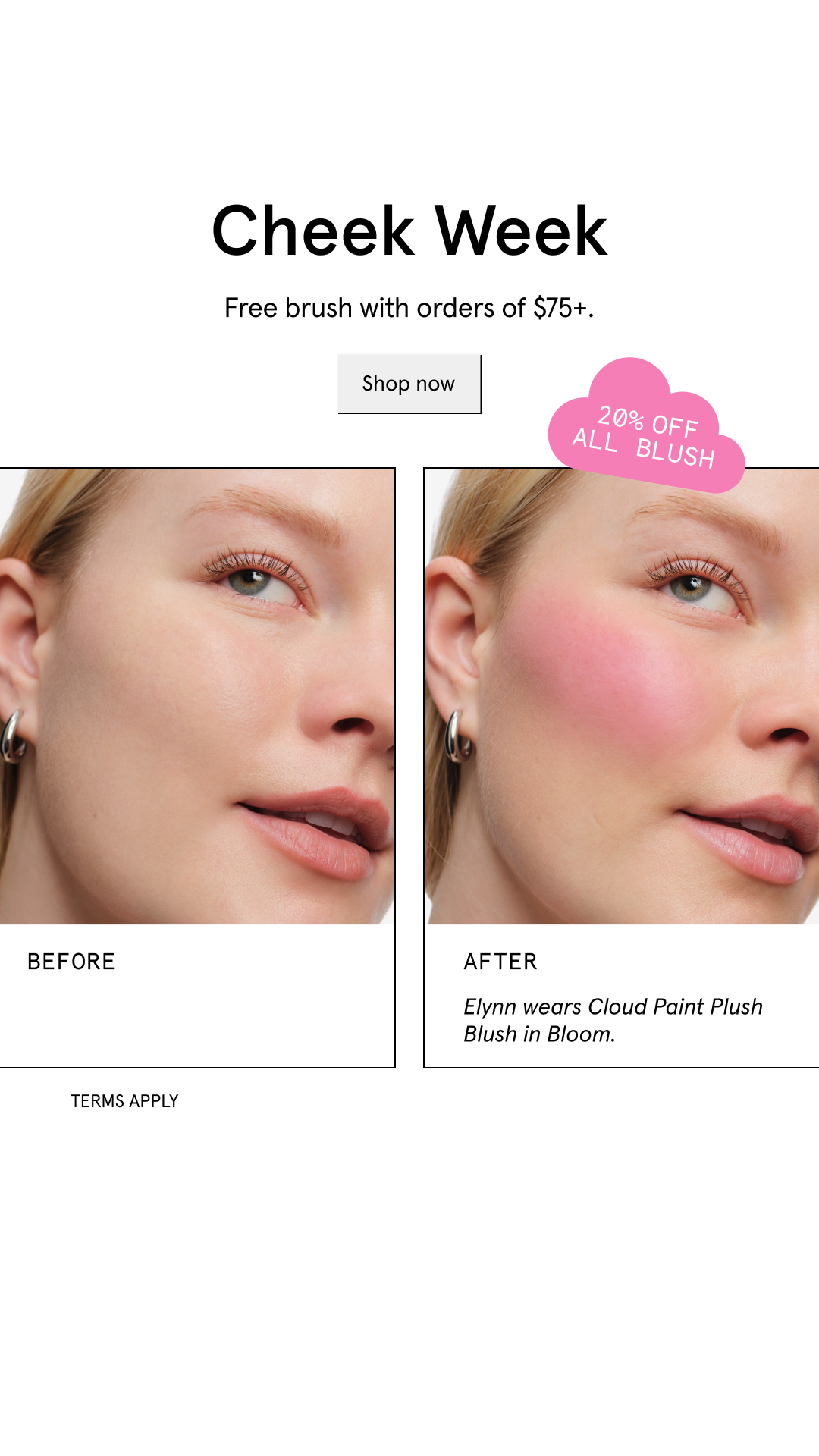 Glossier Facebook ad