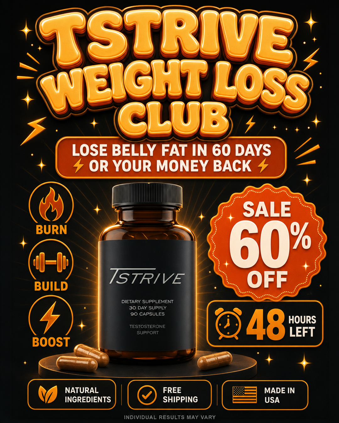 Tstrive Facebook ad: Up to 60% OFF!