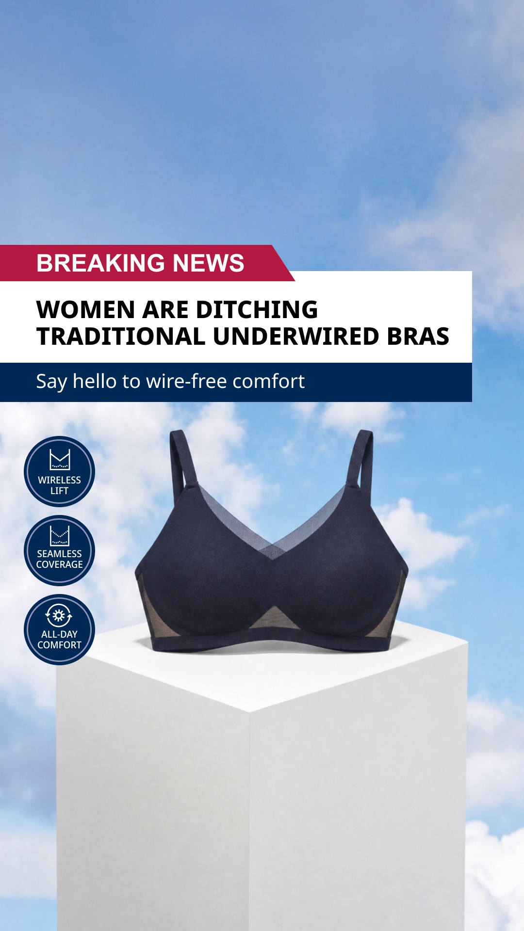 Fifty And Fabulous Facebook ad: The Bra You’ll Tell Your Friends About.