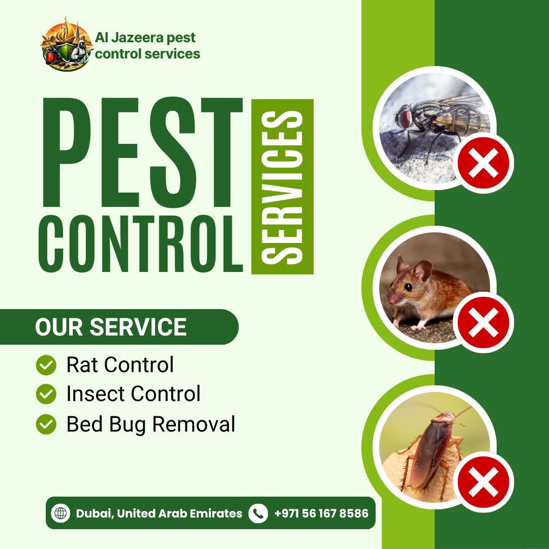 Al Jazeera pest control services Facebook ad: Keep your home and business pest-free with Al…