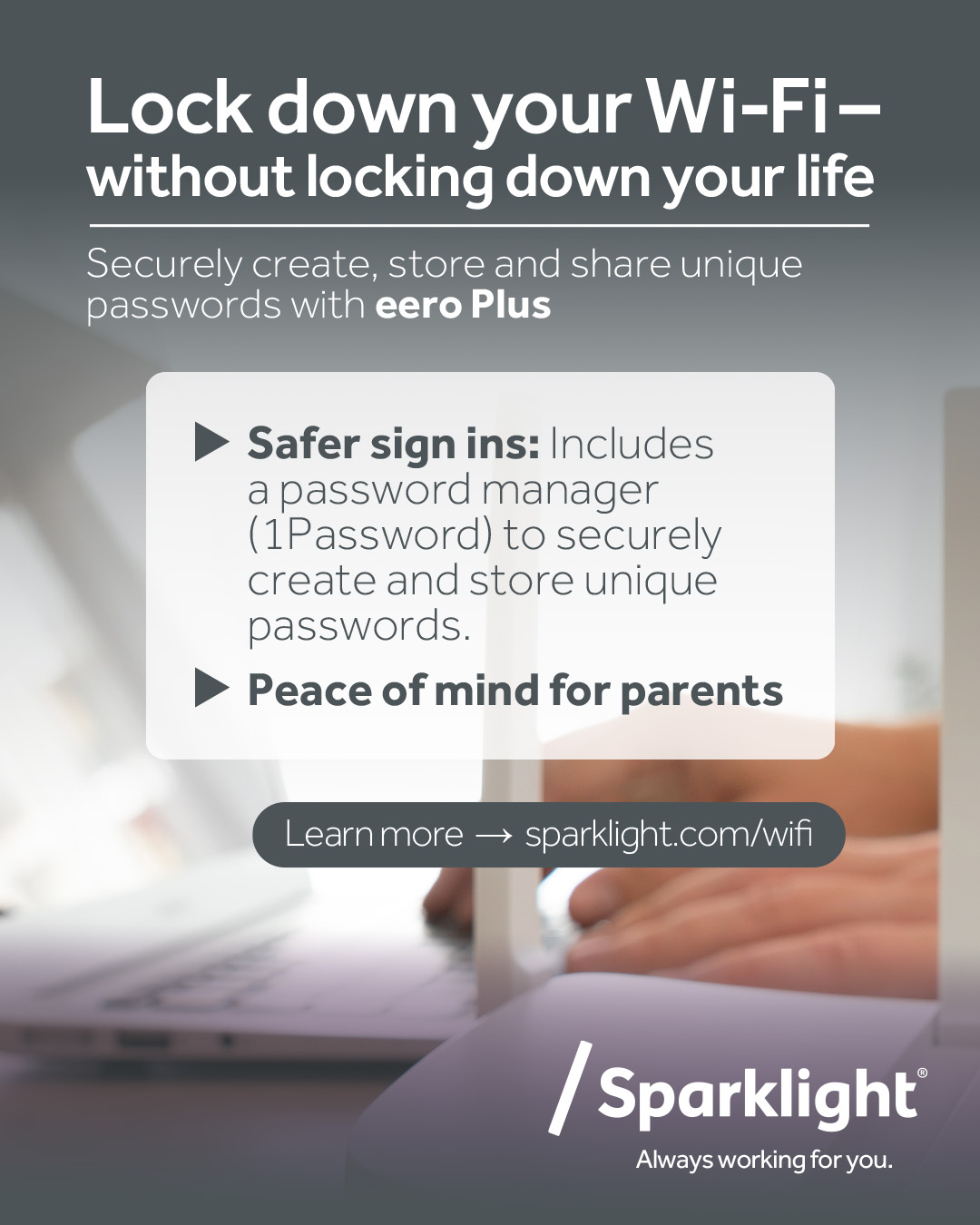 Sparklight Facebook ad