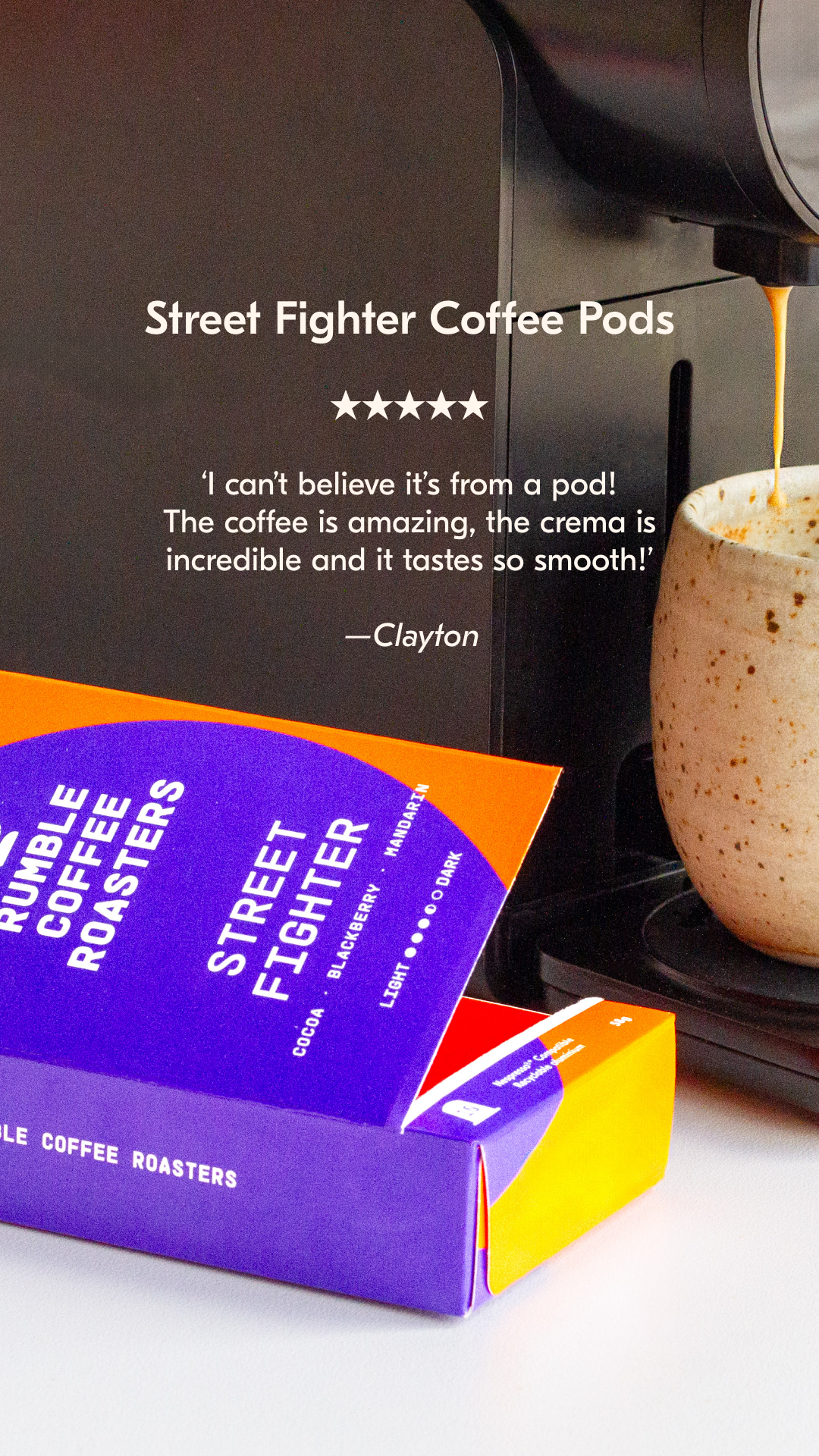 Rumble Coffee Roasters Facebook ad