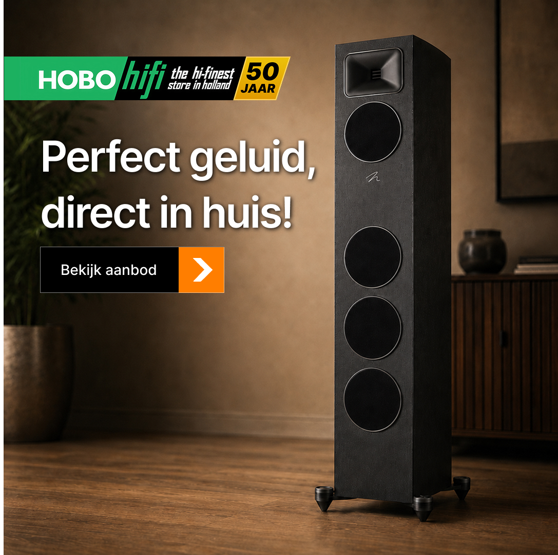 HOBO hifi Facebook ad: Shop luidsprekers