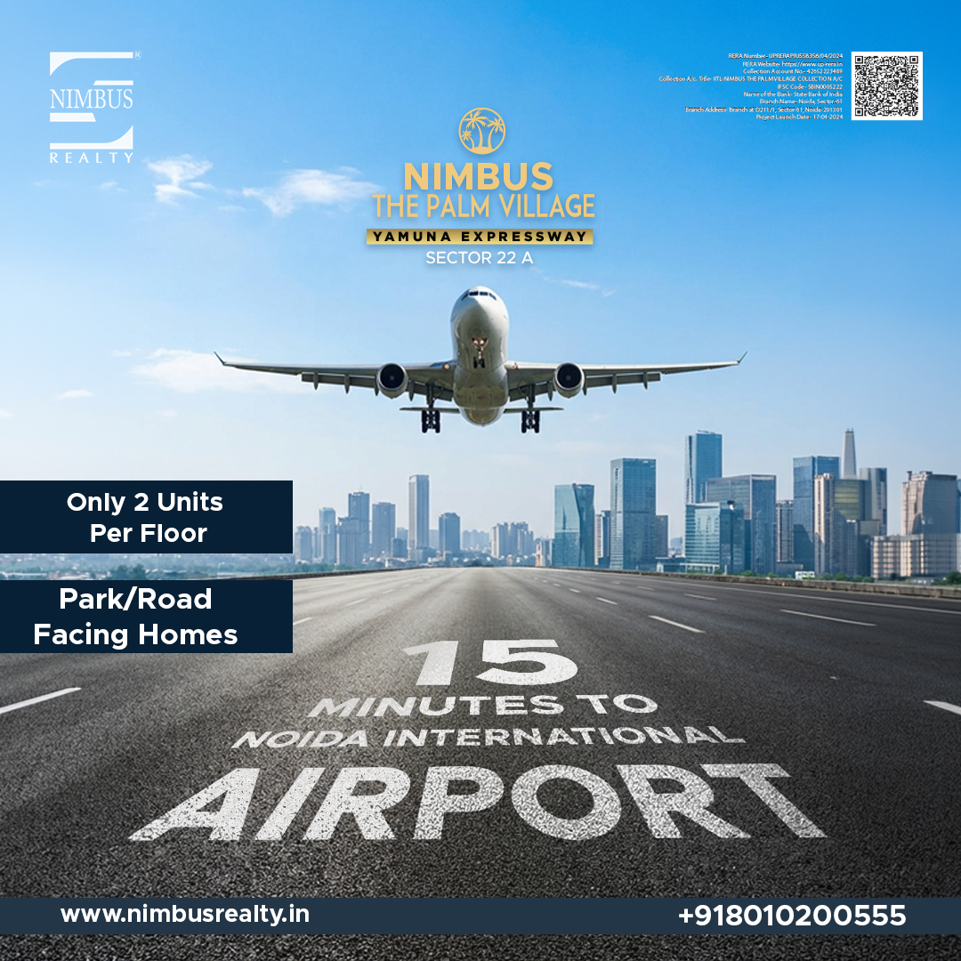 Nimbus Realty Facebook ad: Just 15 Minutes from Noida International Airport @NIMBUS…