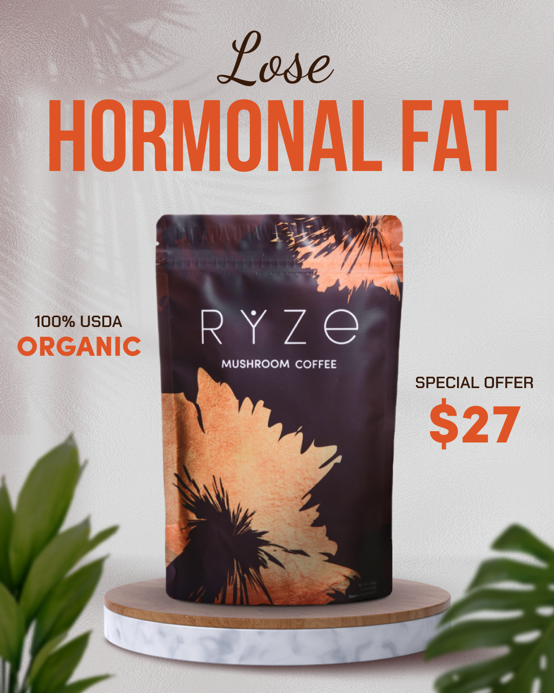 RYZE Superfoods Facebook ad