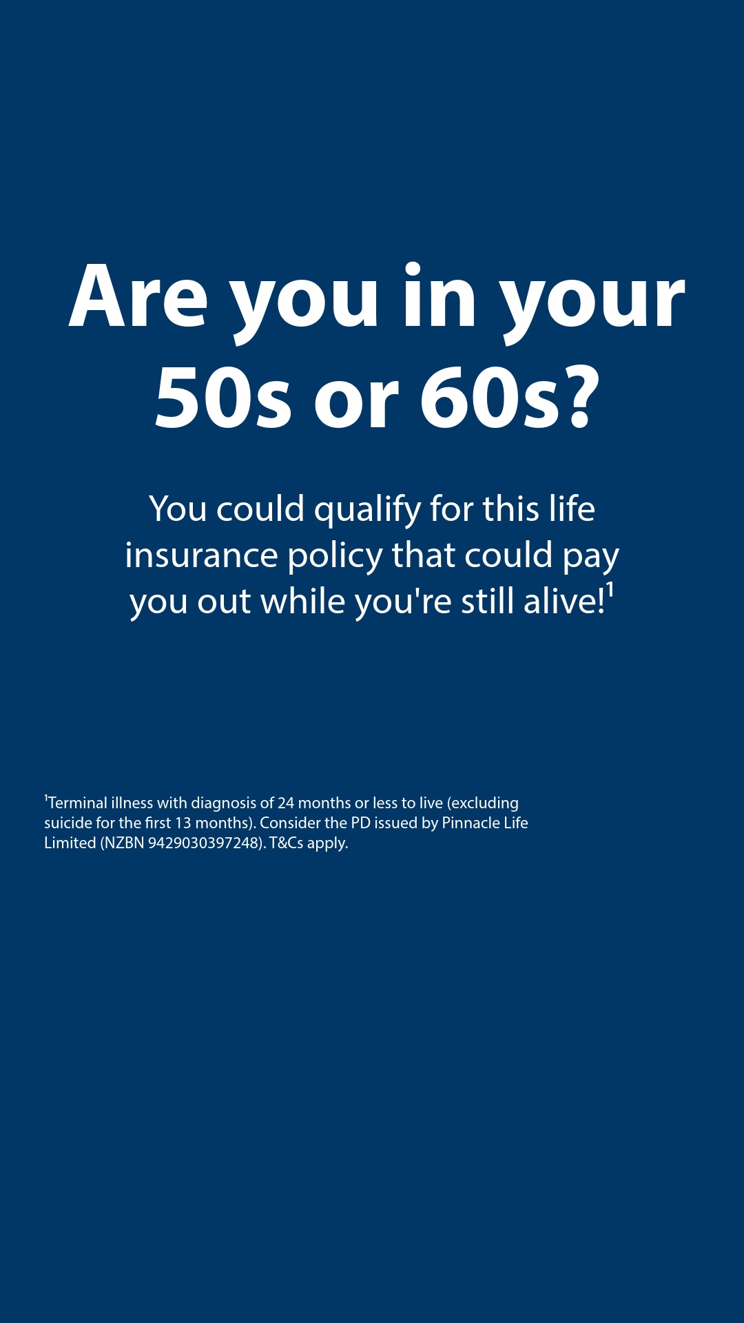 New Zealand Seniors Facebook ad