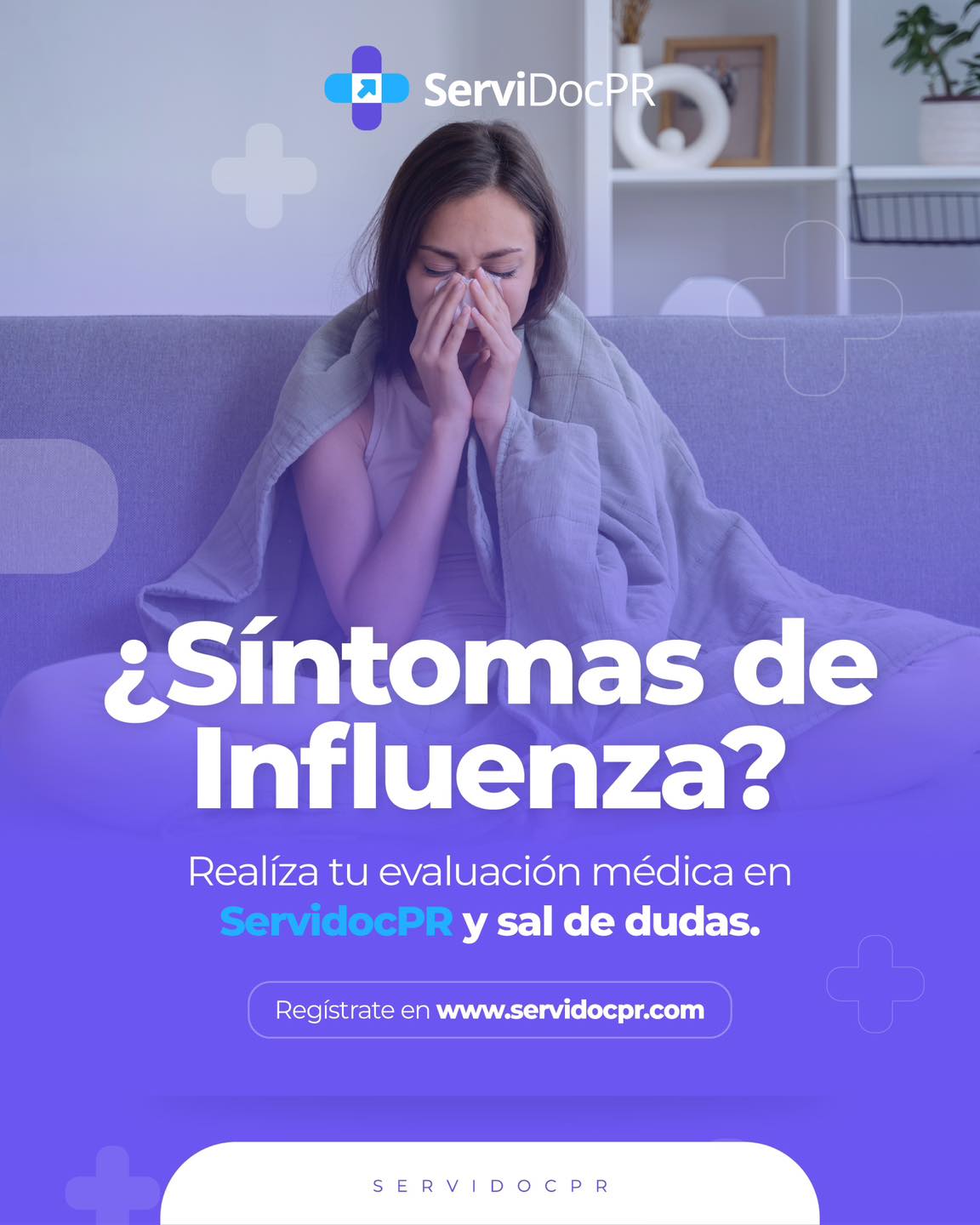 ServiDoc PR Facebook ad: Orientación médica cuando lo necesitas