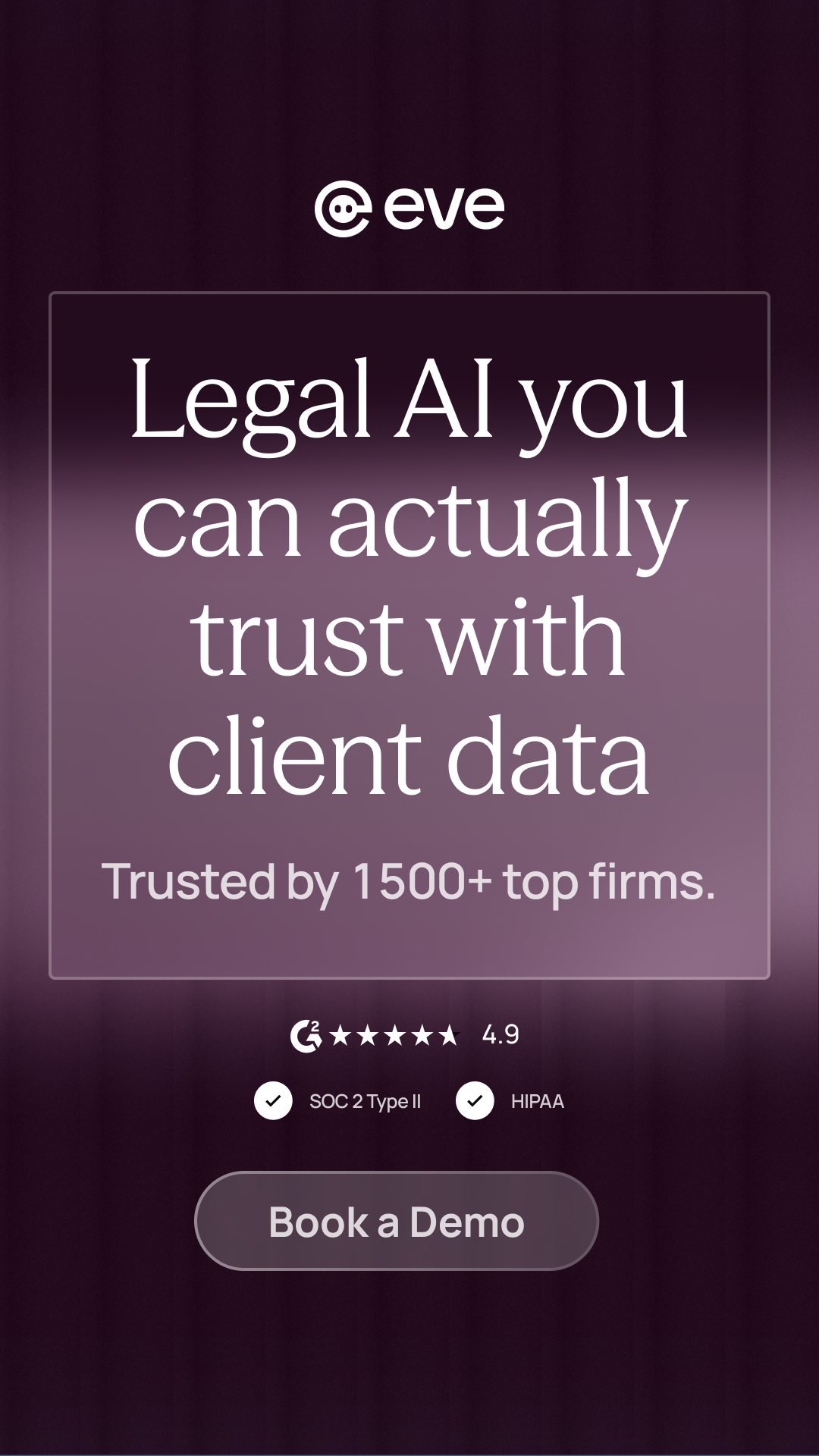 Eve Legal Facebook ad