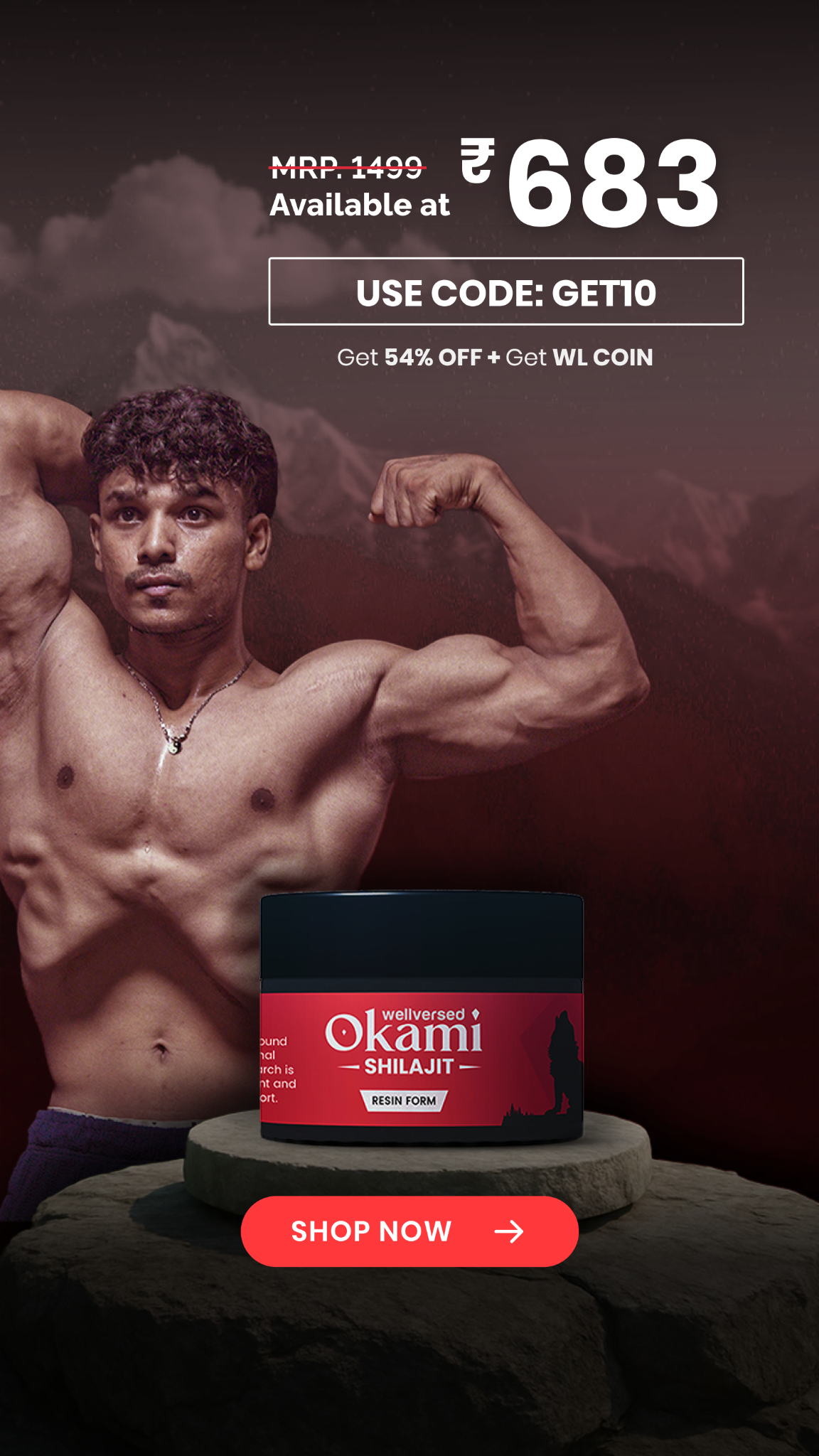 Okami - Wellversed Brand Facebook ad: The Pride of Power