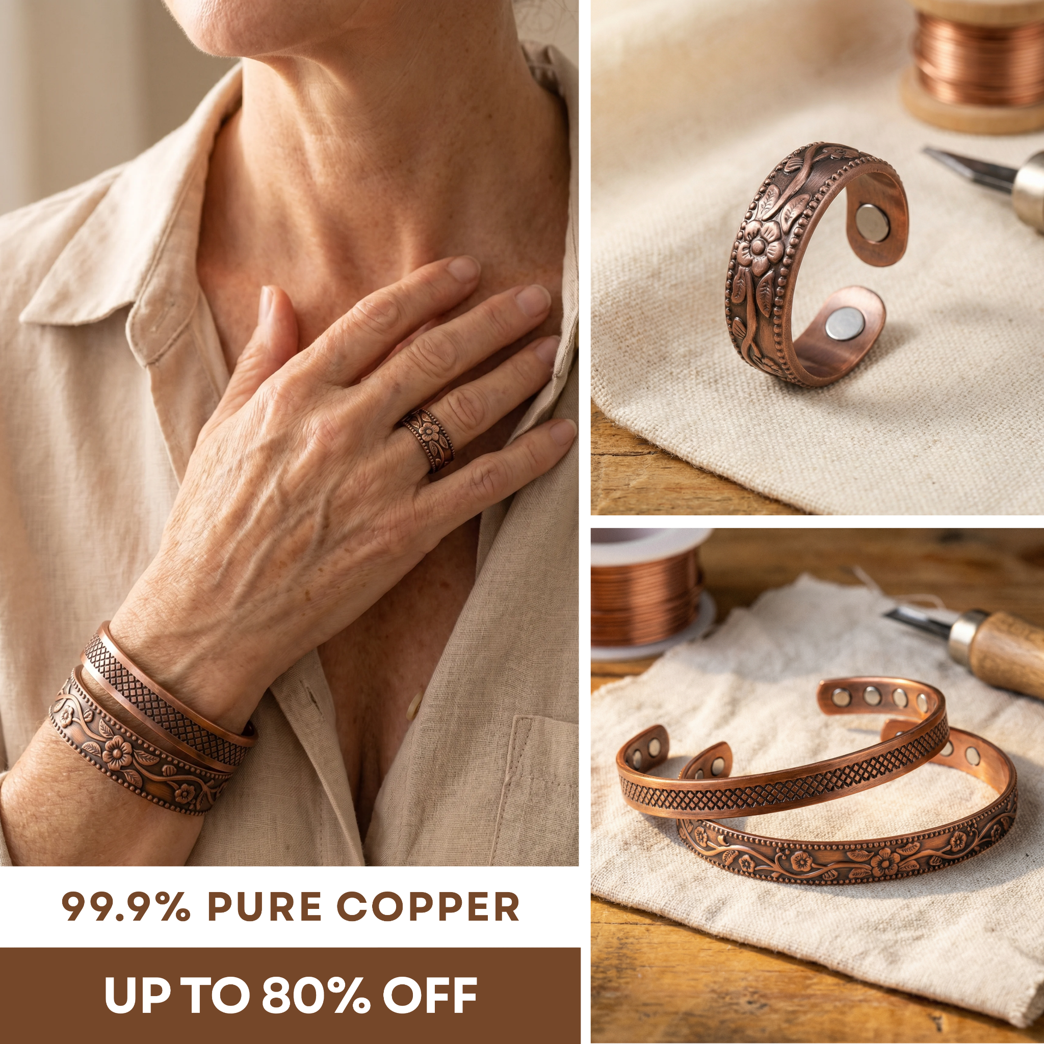 Vera’s Copper Jewelry Facebook ad