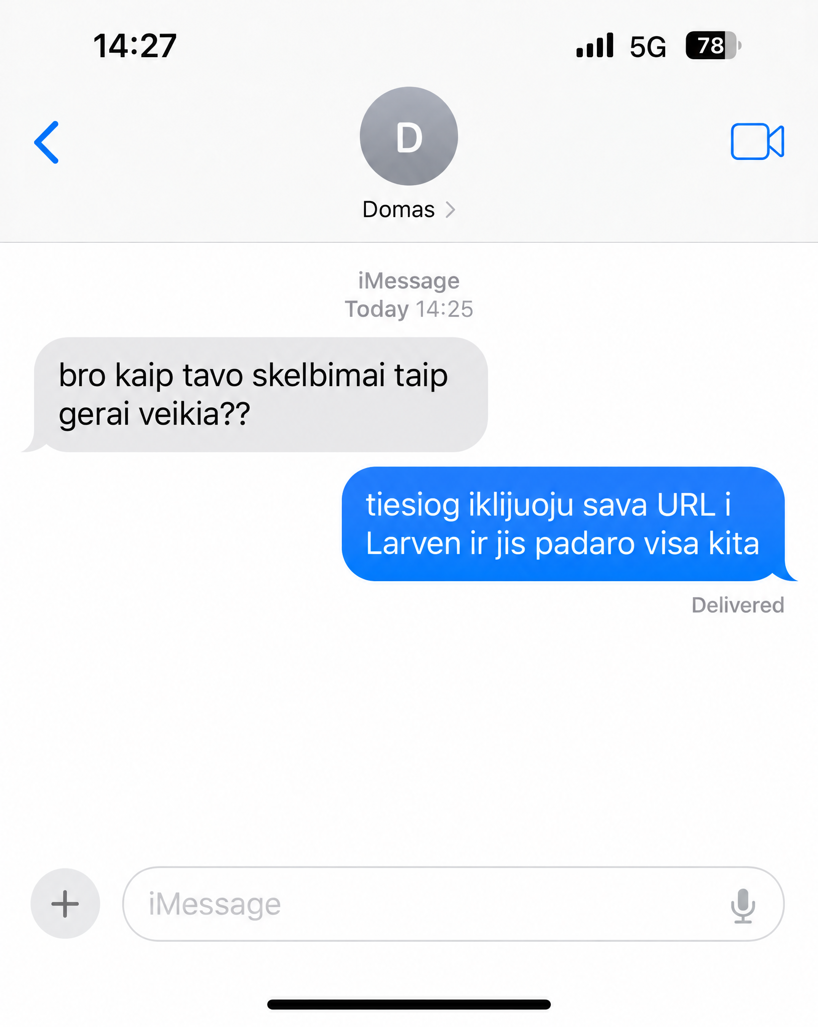 Larven AI Facebook ad: Larven padaro visa kita