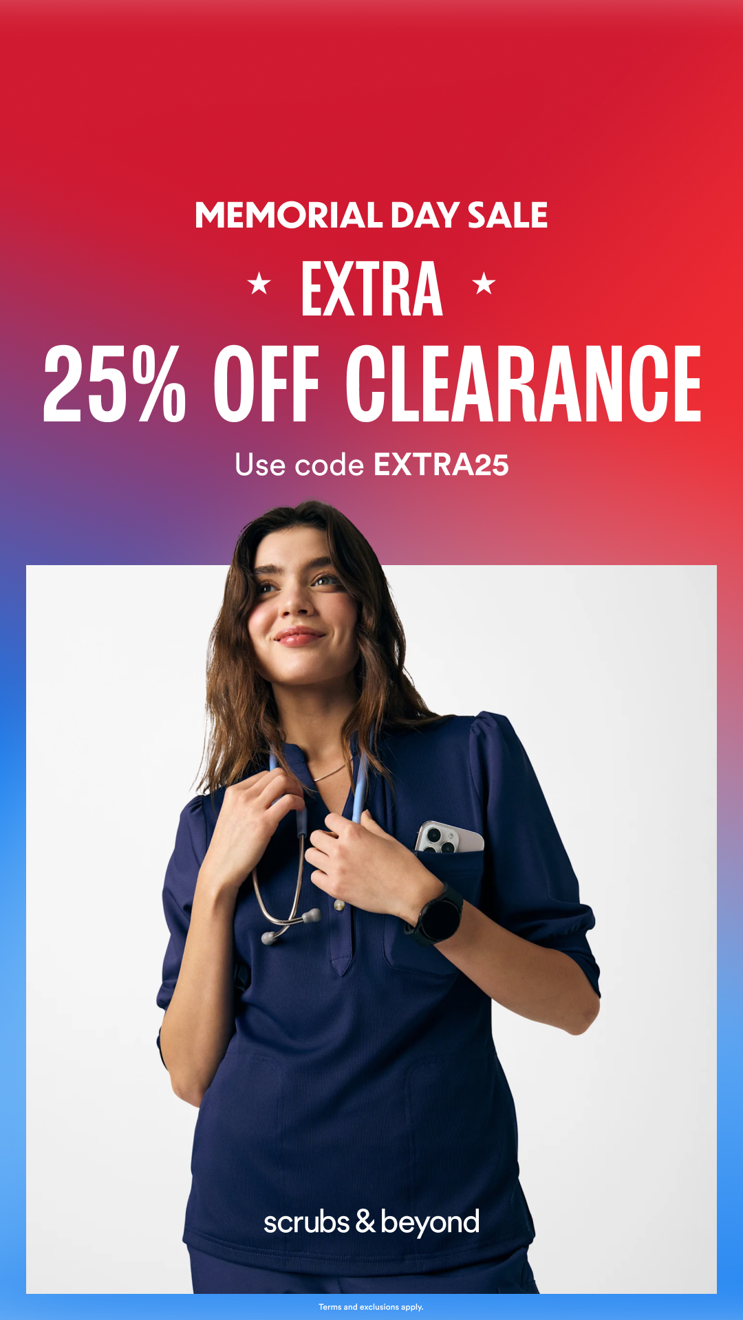 Scrubs & Beyond Facebook ad